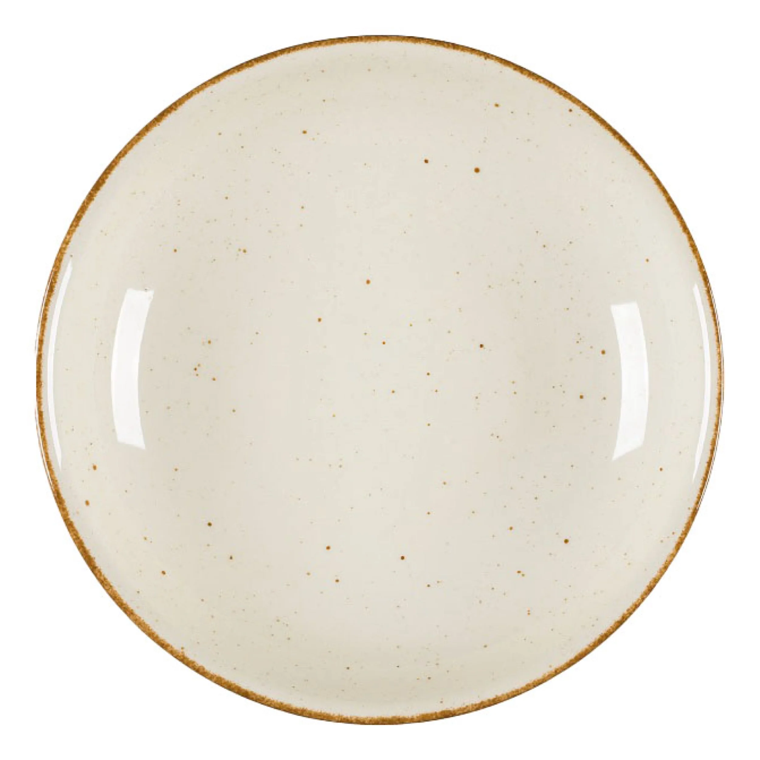 Talerz głęboki porcelanowy Art. 23 cm beżowy