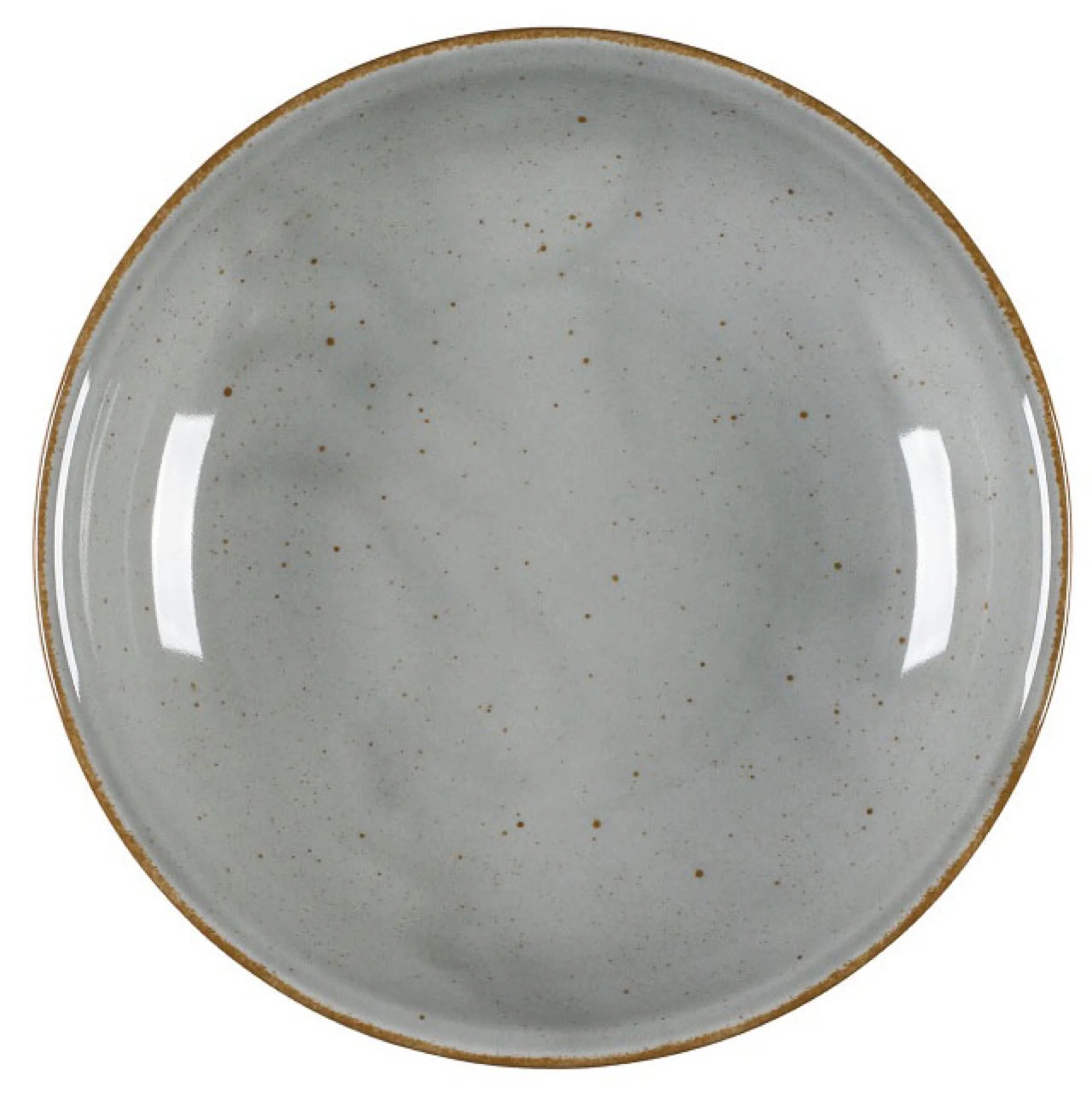 Talerz głęboki porcelanowy Art. 23 cm ciemnoszary - Image 2