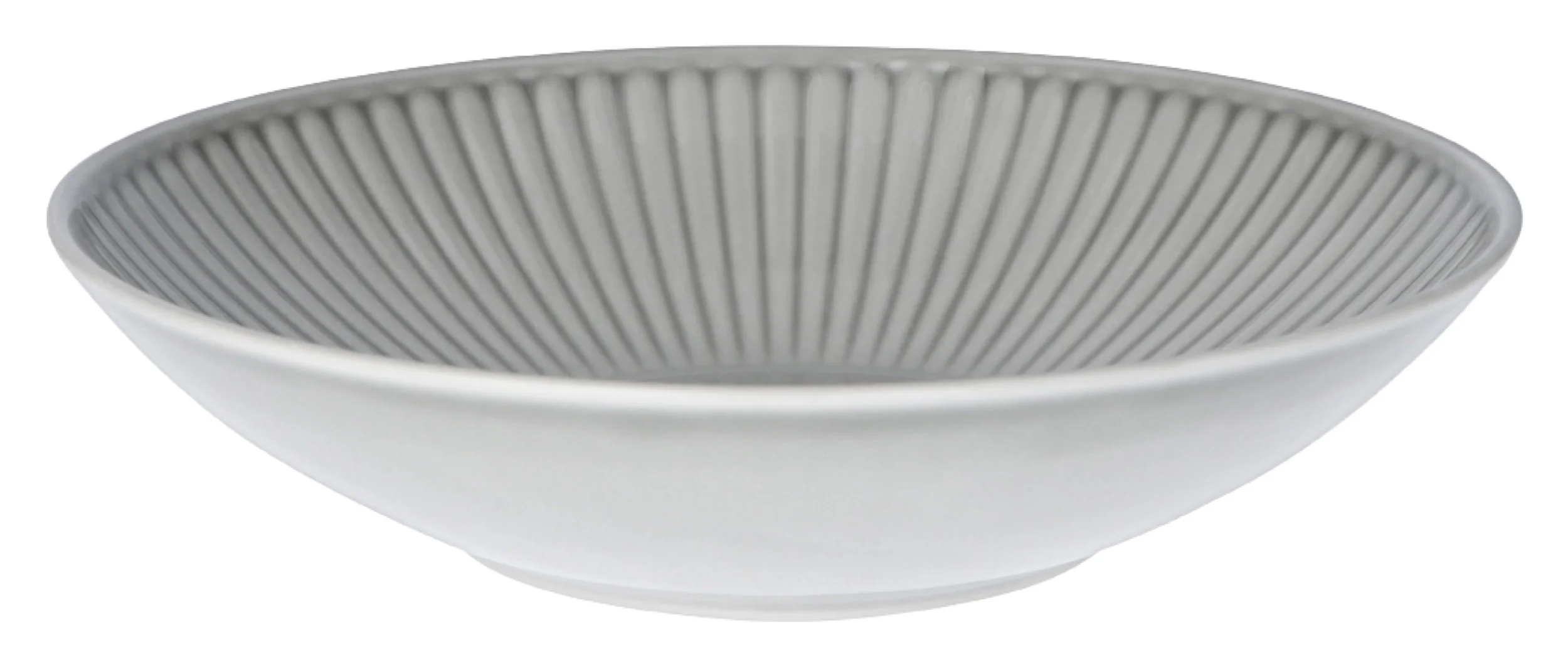 Talerz głęboki porcelanowy Dalia 21,5 cm szary