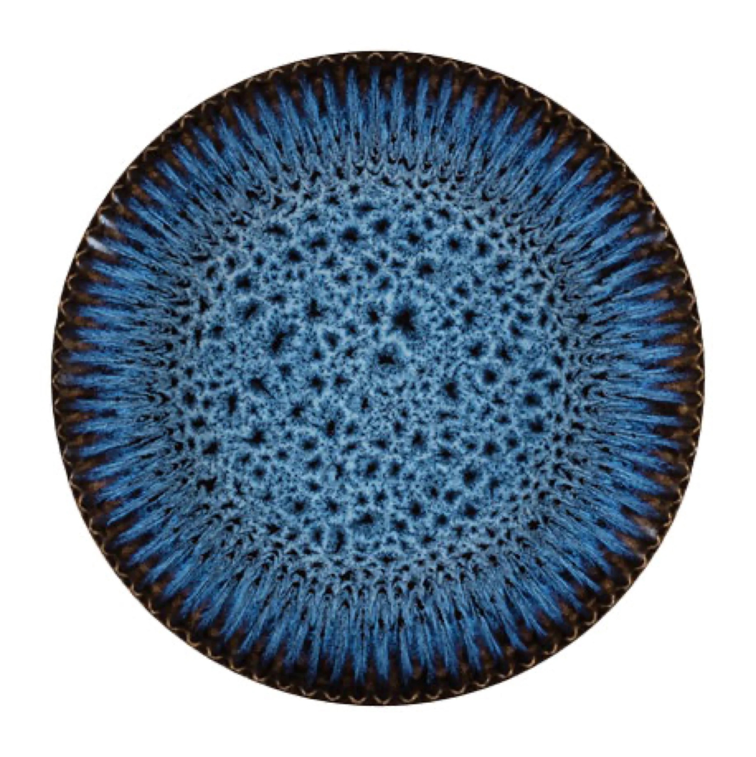 Talerz płytki Cosmos 21 cm ceramiczny niebieski