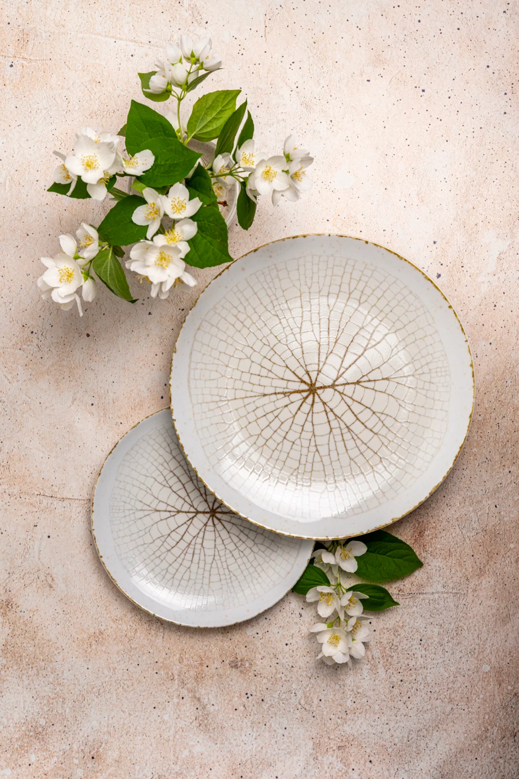 Talerz płytki porcelanowy Boss 20,5 cm biało-brązowy - Image 2