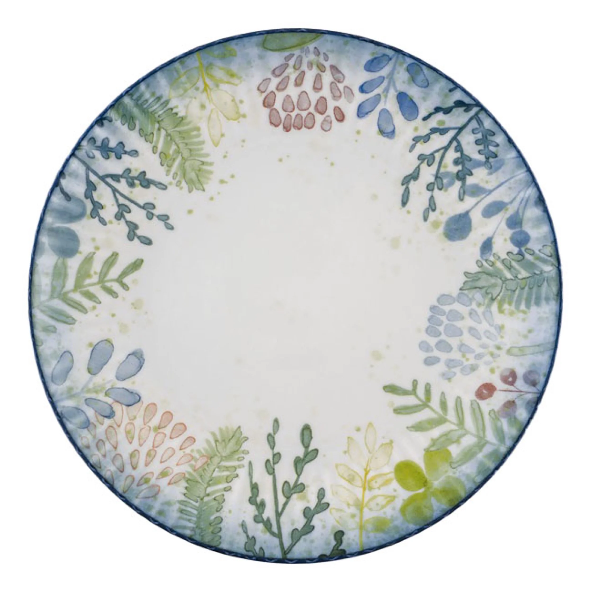 Talerz płytki porcelanowy Daisy 27 cm wielokolorowy