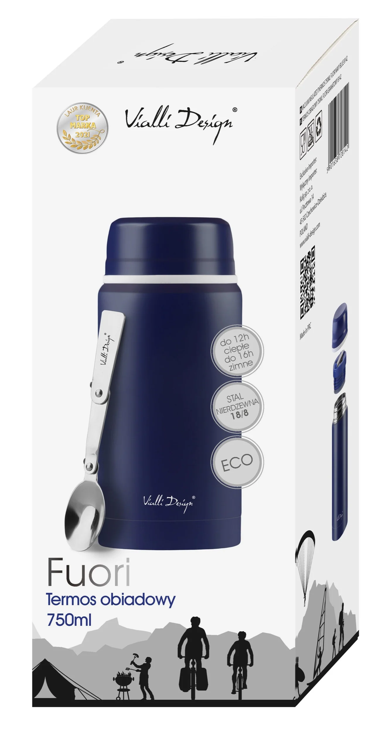 Termos obiadowy Fuori 750 ml granatowy - Image 8