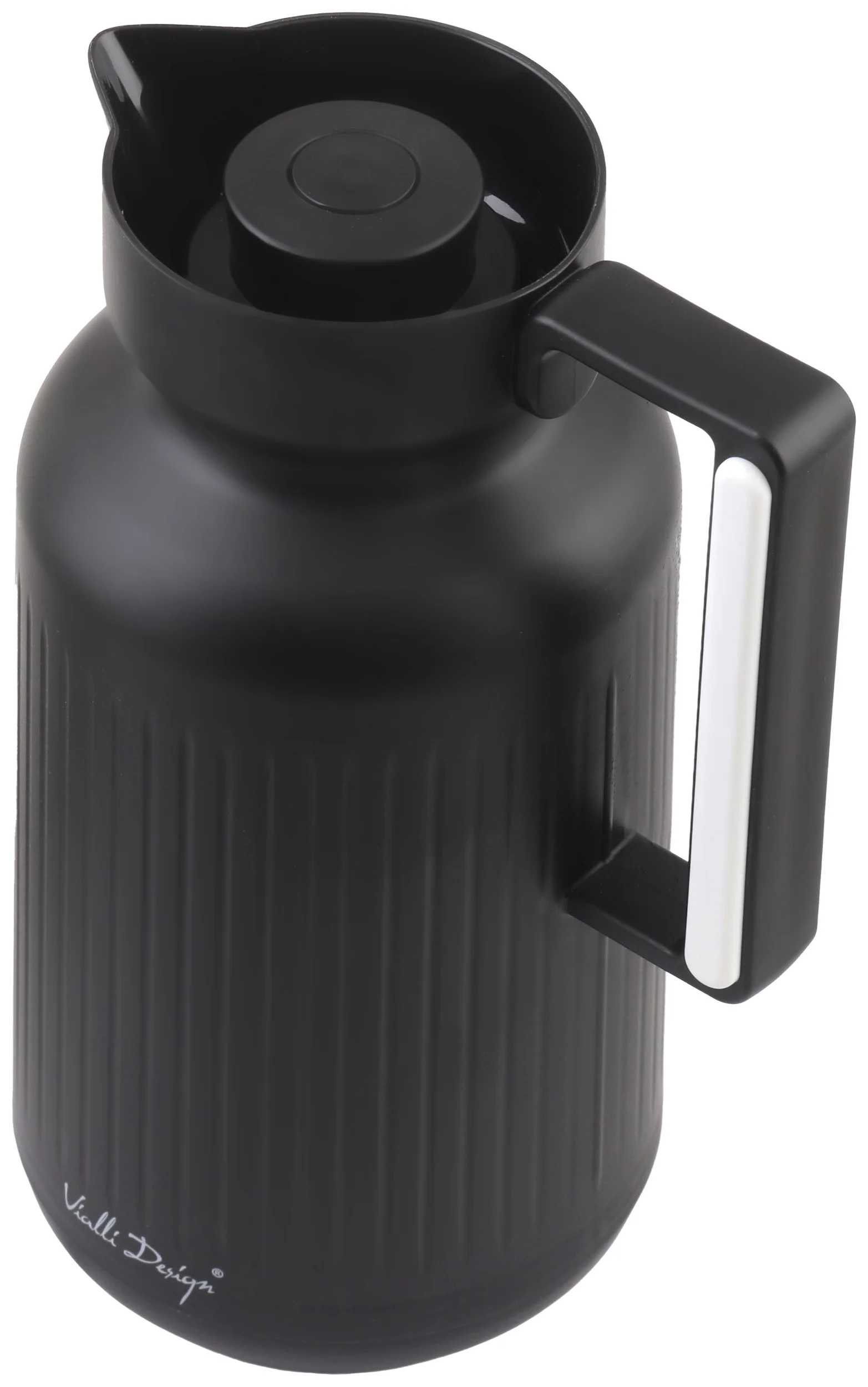Termos z wkładem szklanym Lungo 1L czarny - Image 8