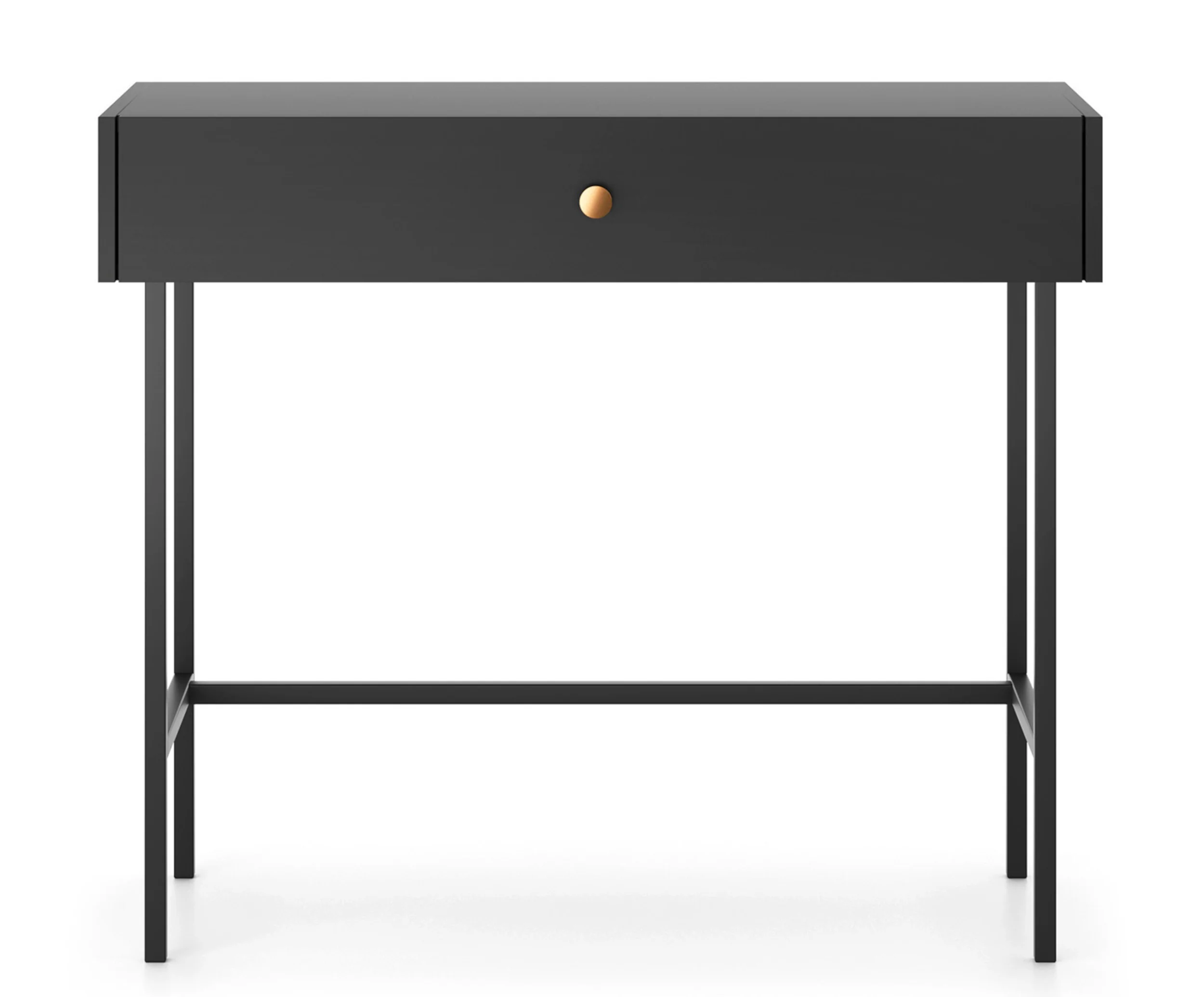 Toaletka Divenos z szufladą 93 cm Czarna - Image 3