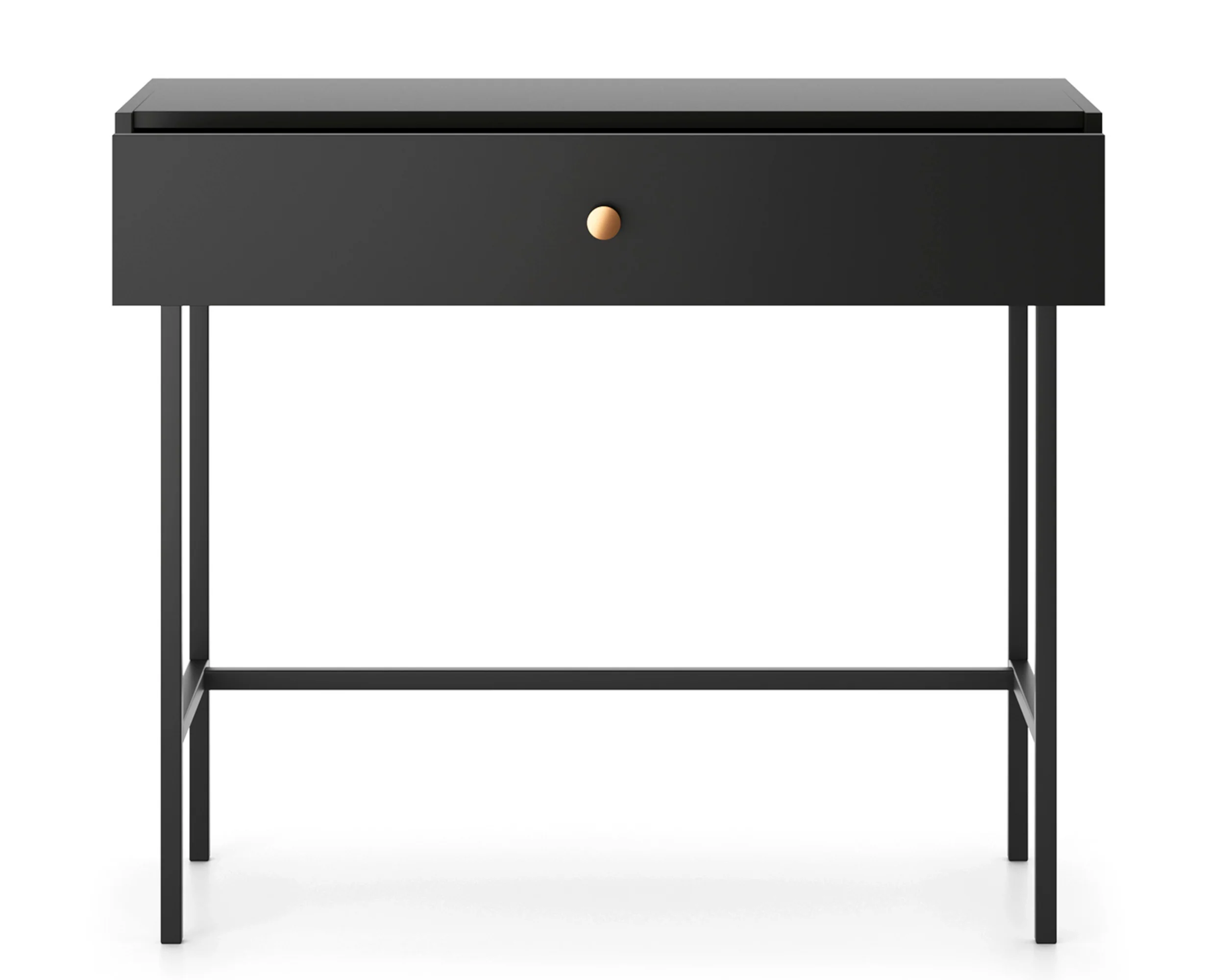 Toaletka Divenos z szufladą 93 cm Czarna - Image 4