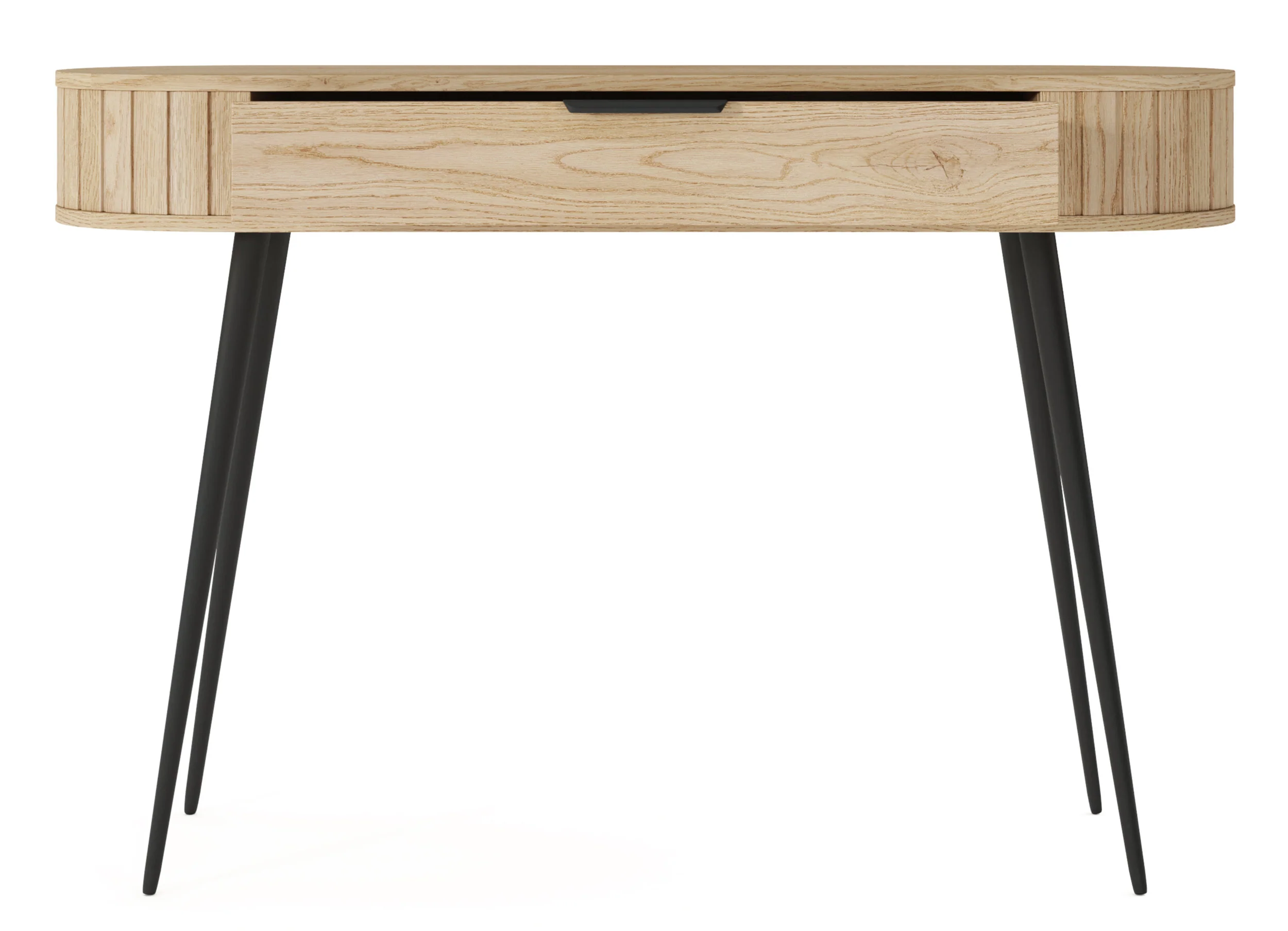 Toaletka Lovi z szufladą i ryflowaniem 120 cm dąb cremona - Image 6