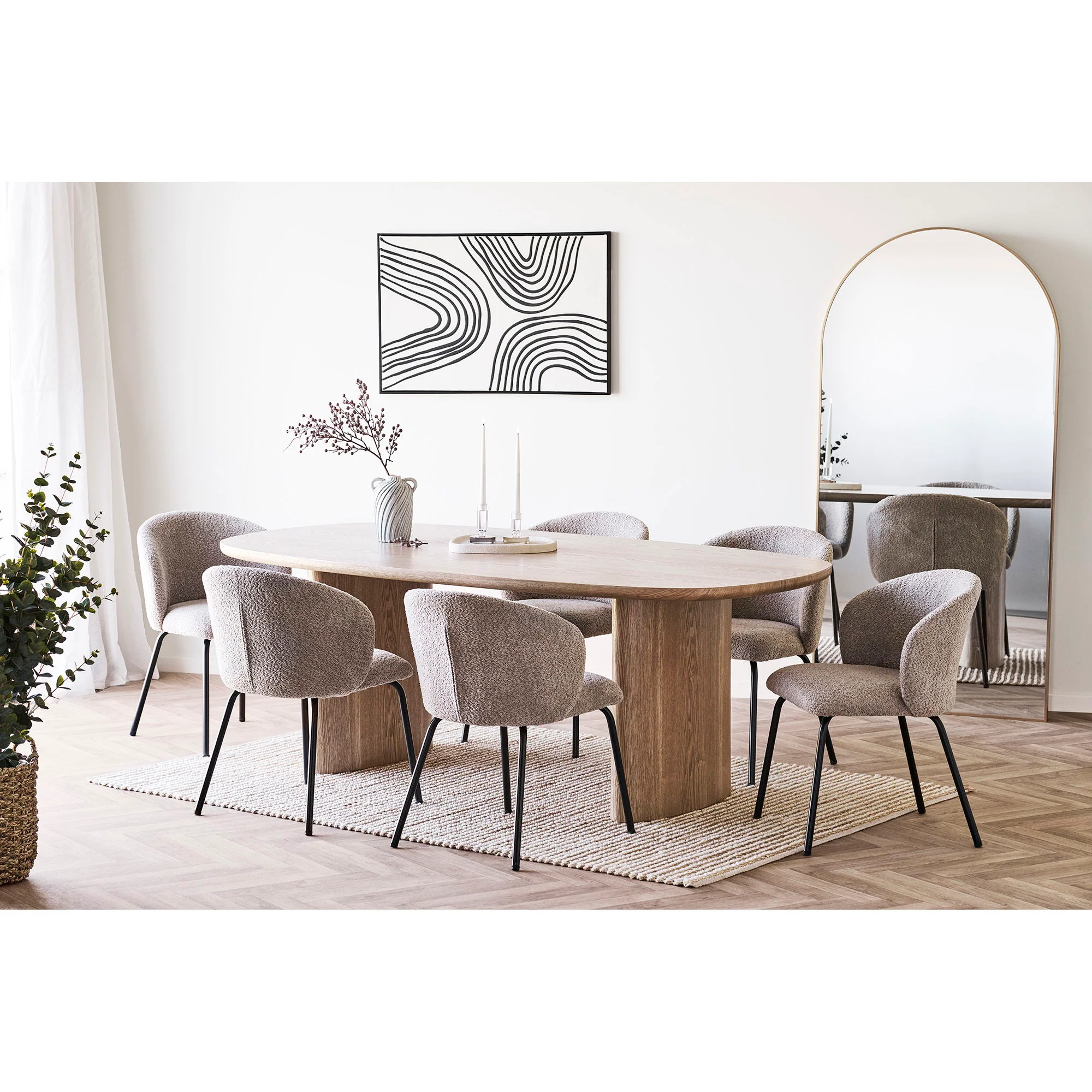 Wazon ceramiczny Lamital 22 cm biało-niebieski - Image 4