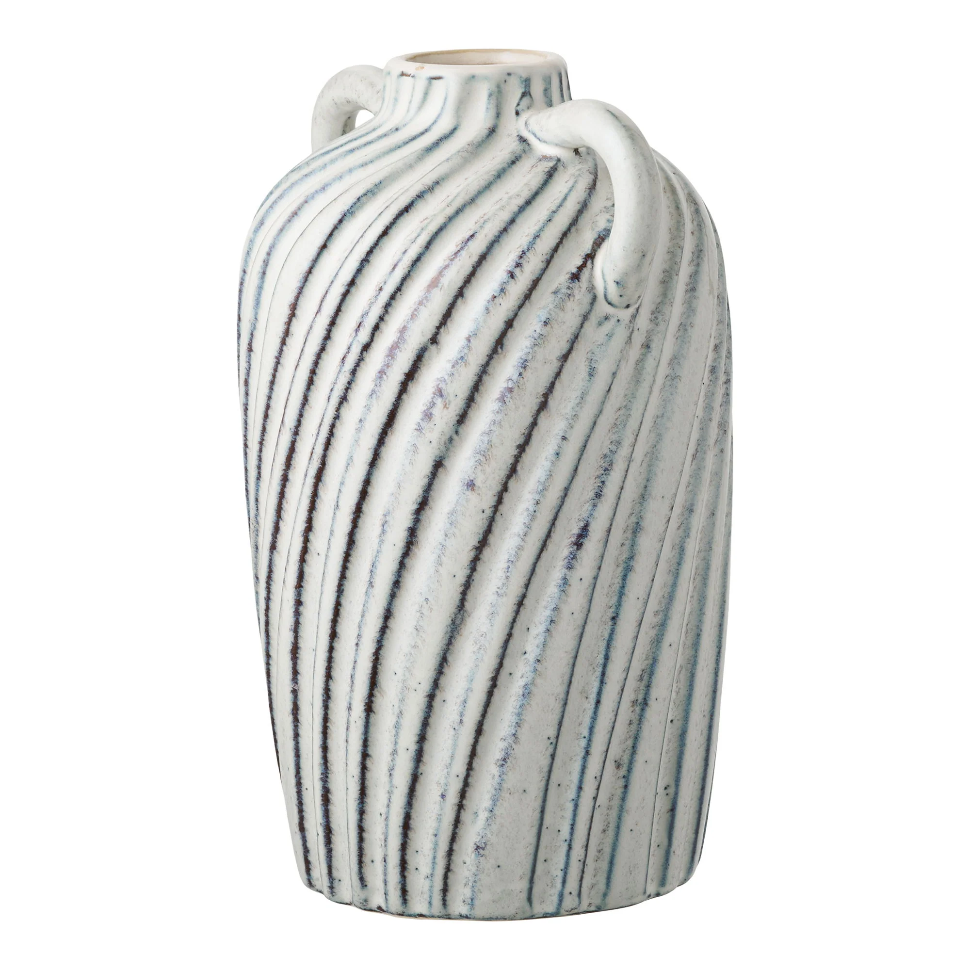 Wazon ceramiczny Lamital 22 cm biało-niebieski - Image 5