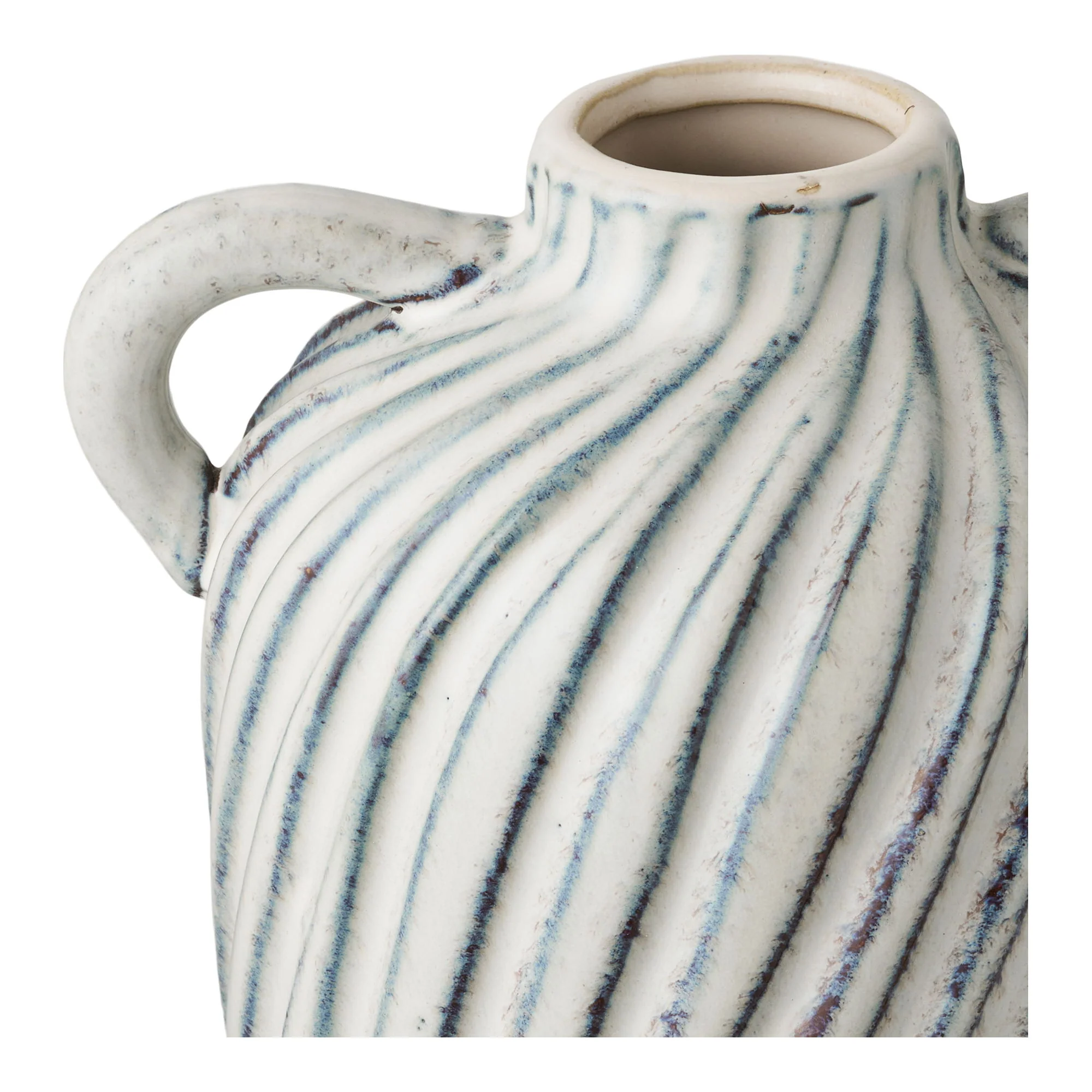 Wazon ceramiczny Lamital 22 cm biało-niebieski - Image 6