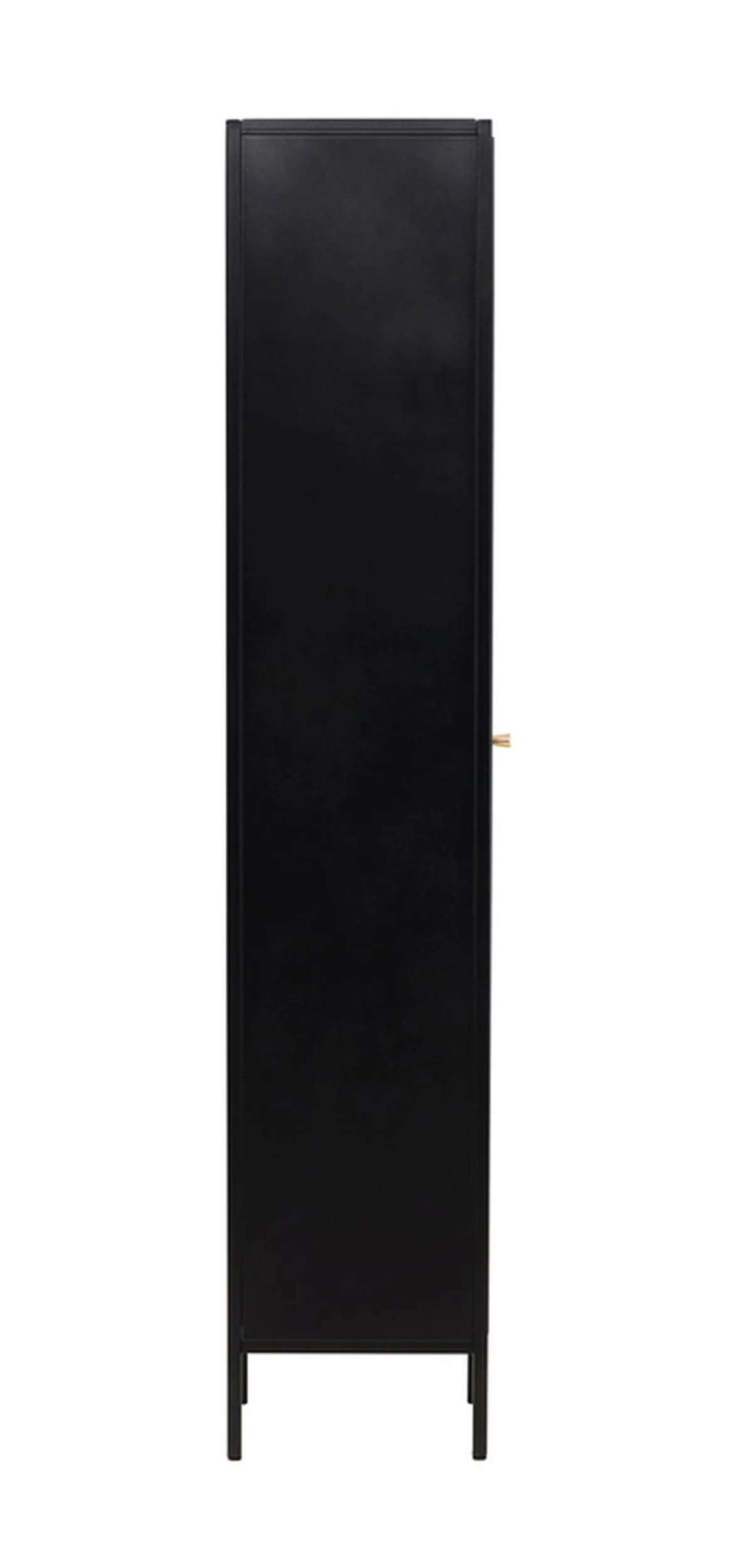 Witryna Bequiti 180x37 cm wysoka czarna z drzwiczkami - Image 8