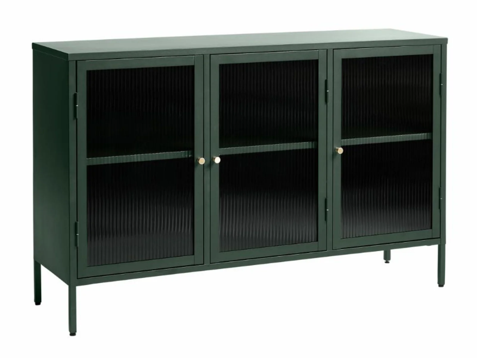 Witryna metalowa Avensunly 85 cm z przeszkleniem zielona - Image 3