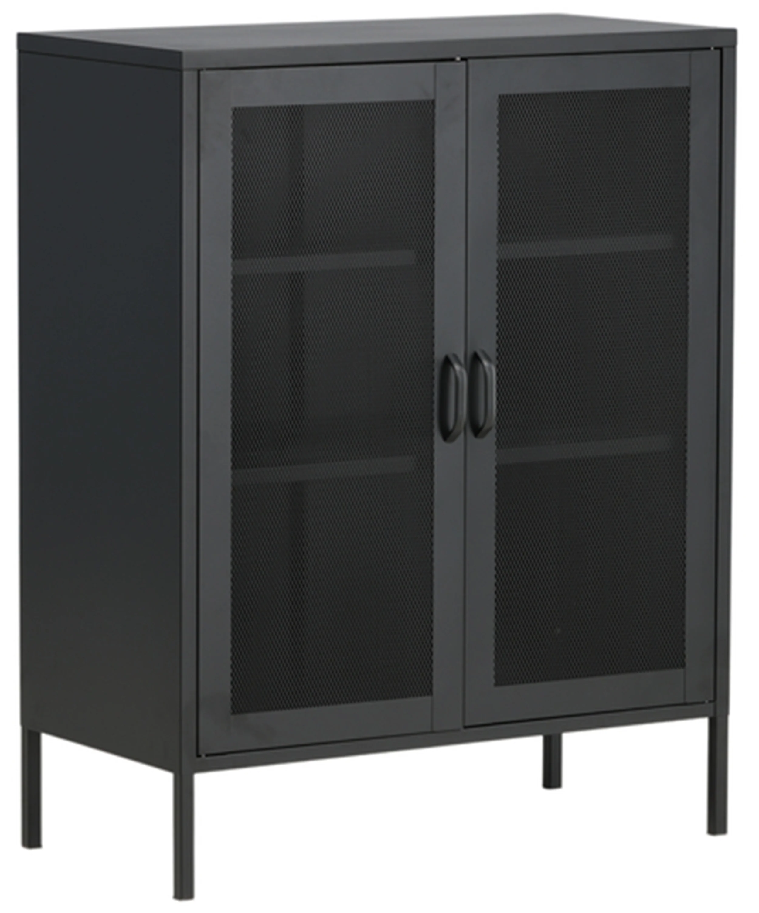 Witryna metalowa Misha 101,5 cm czarna