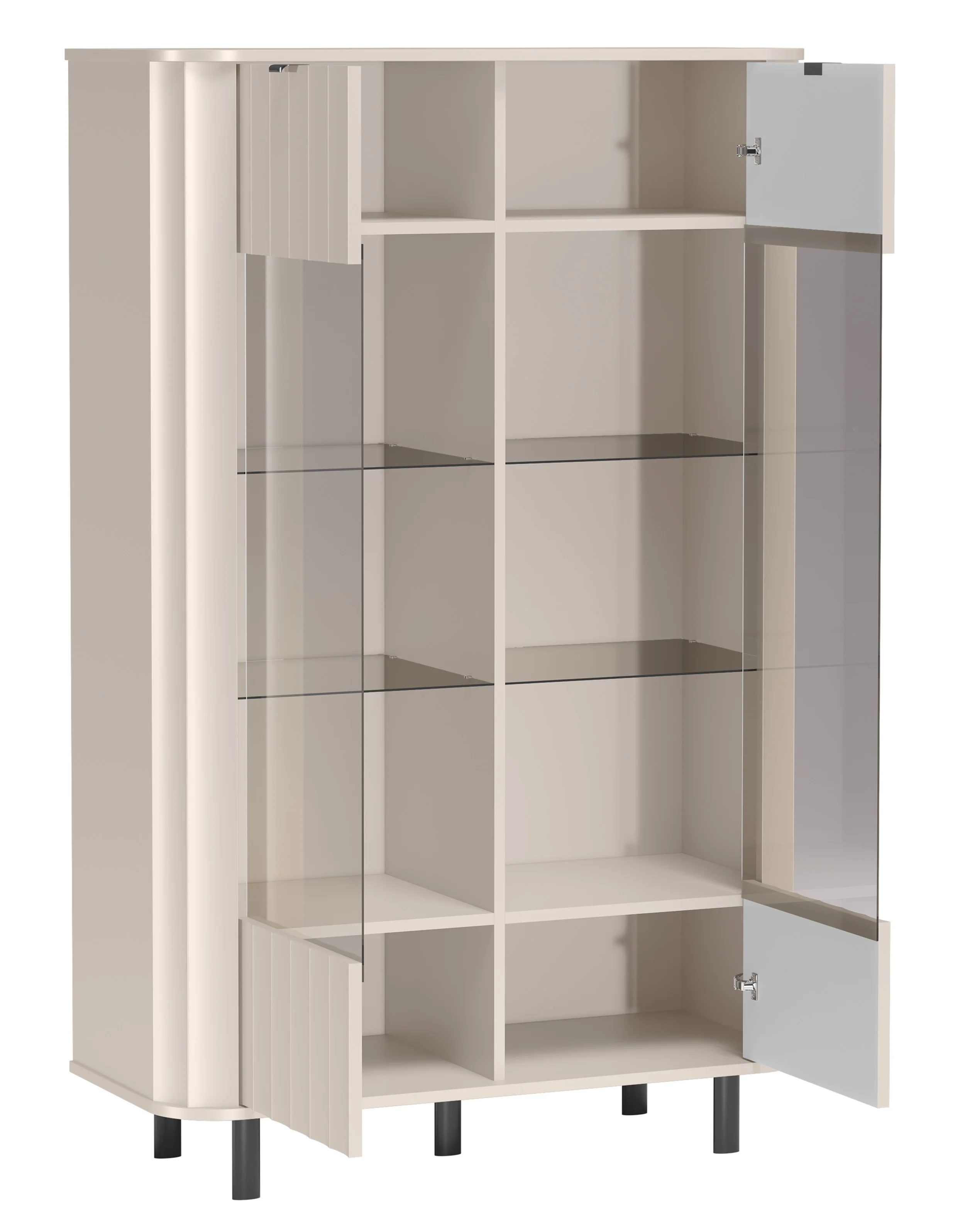 Witryna niska Novado dwudrzwiowa 98 cm kaszmir - Image 5