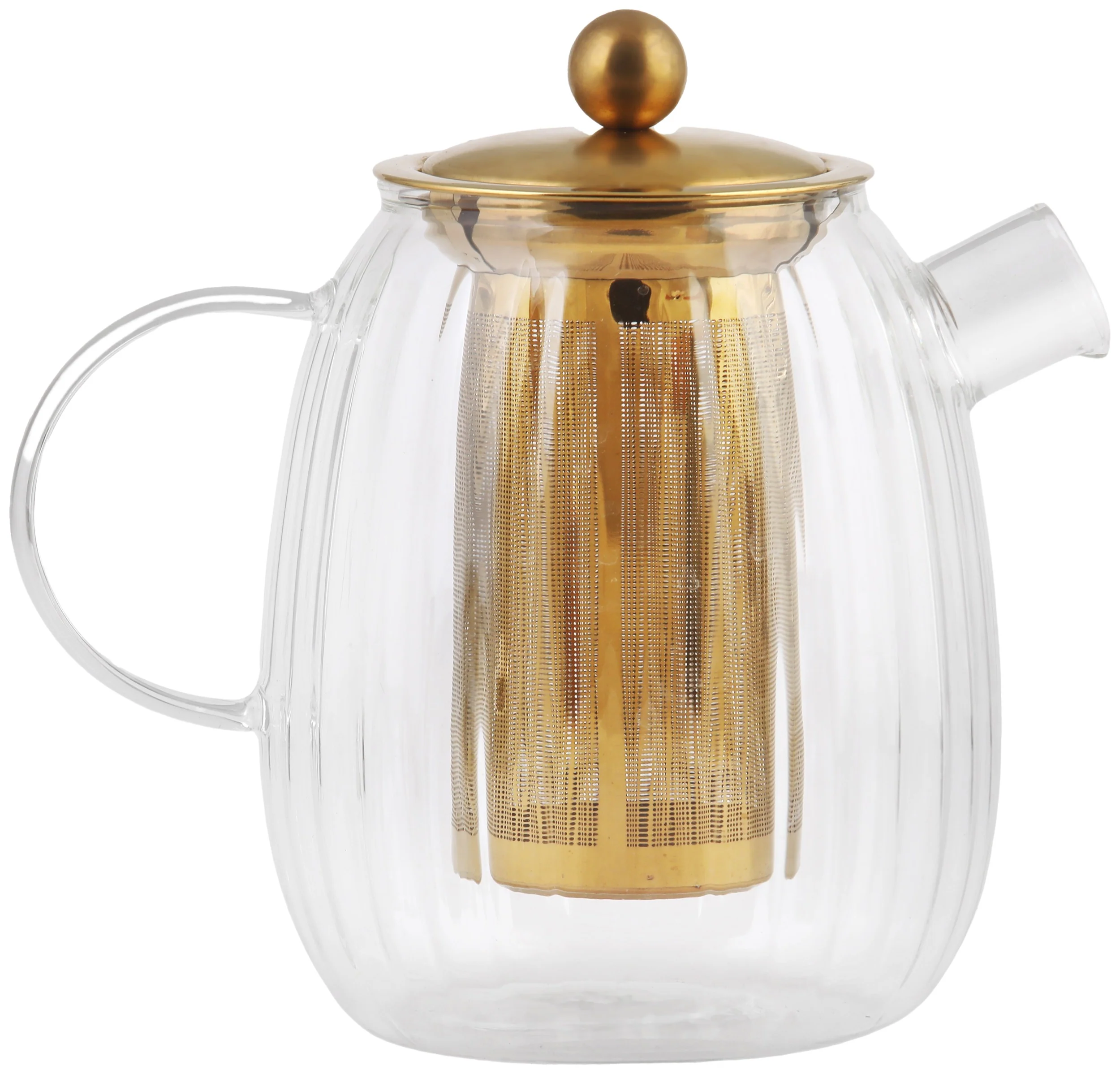 Zaparzacz do herbaty Tulip 1L złoty matowy