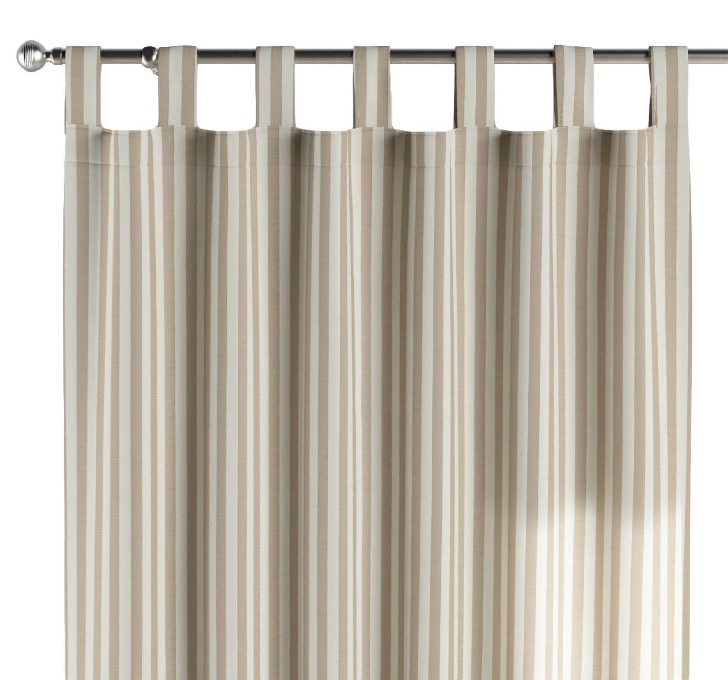 Zasłona na szelkach Quadro 130x240 cm beżowo-biała - Image 6