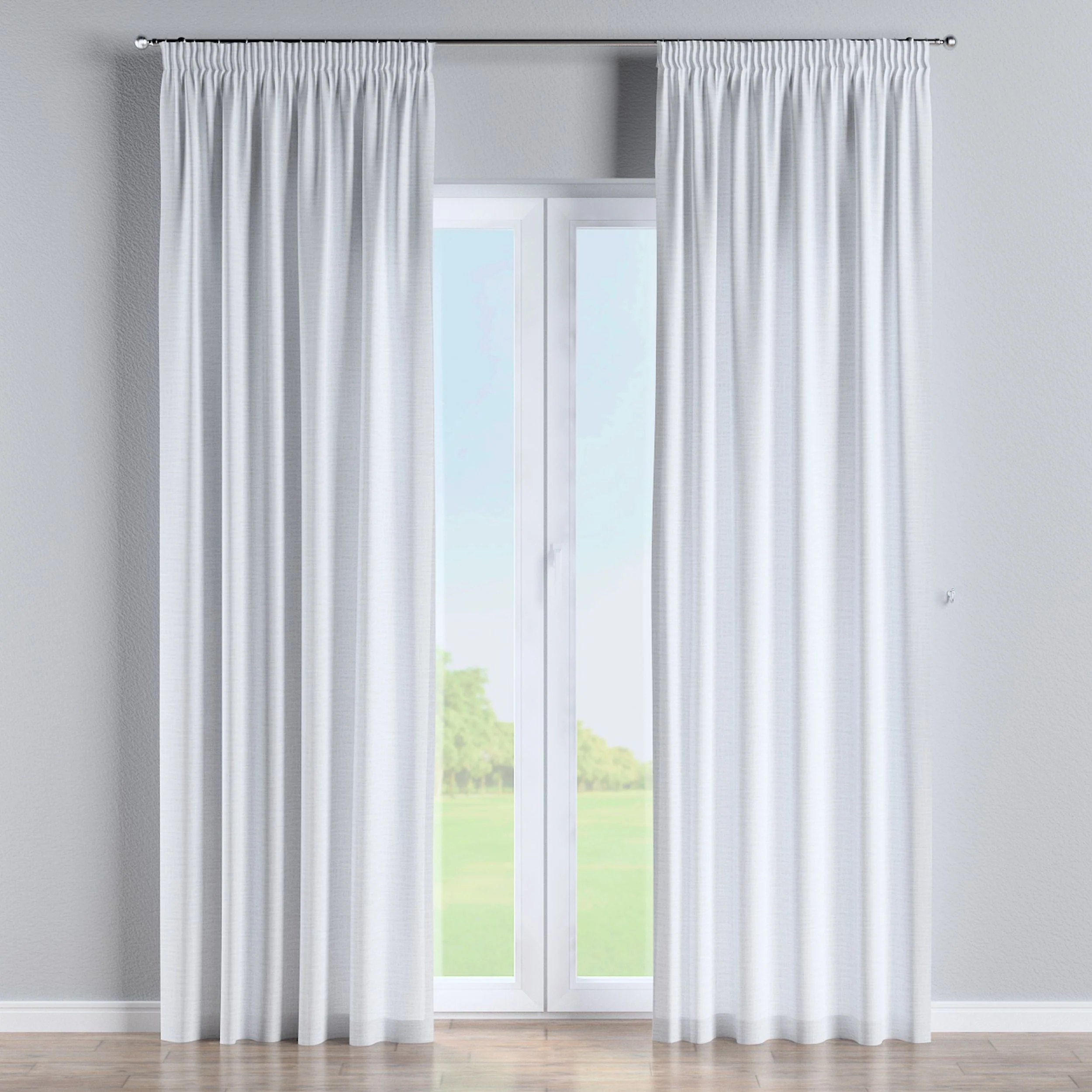 Zasłona na taśmie marszczącej Harmony 140x270 cm biała - Image 2