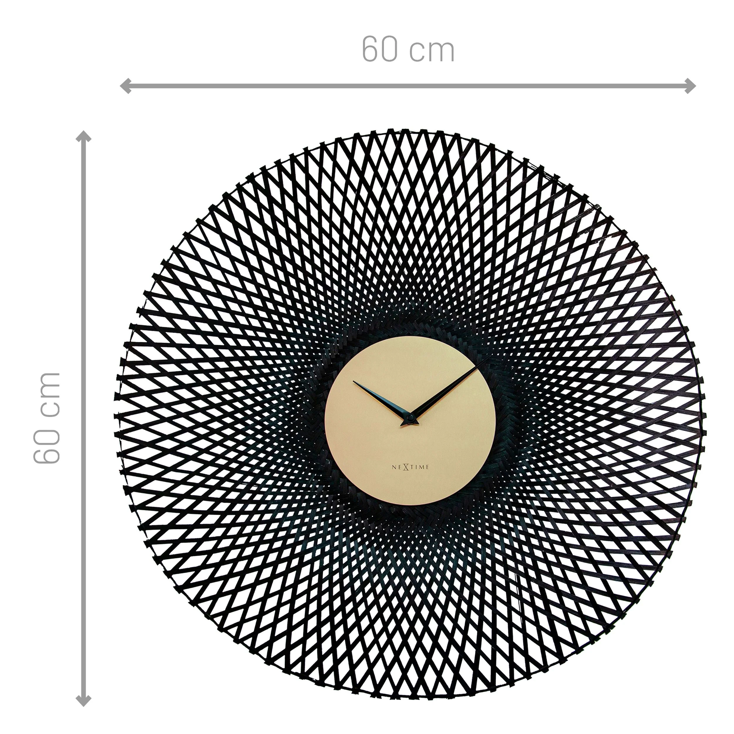 Zegar ścienny Bamboo 60 cm czarny - Image 9