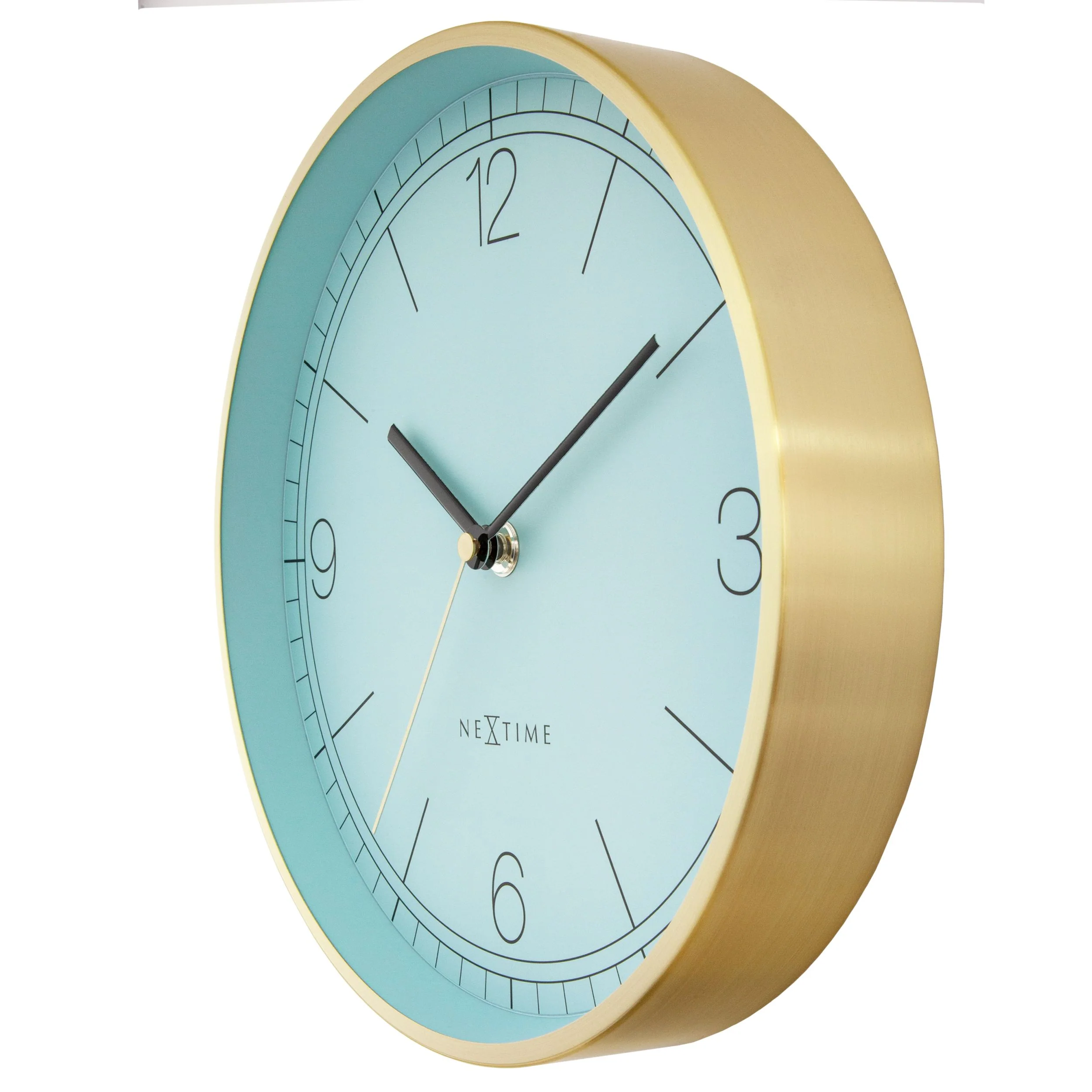 Zegar ścienny Bolero 25 cm turkusowo-złoty - Image 4