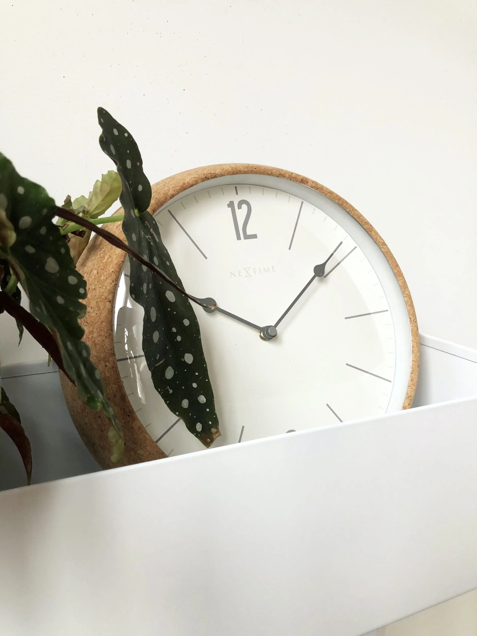 Zegar ścienny Cork 30 cm biało-brązowy - Image 3