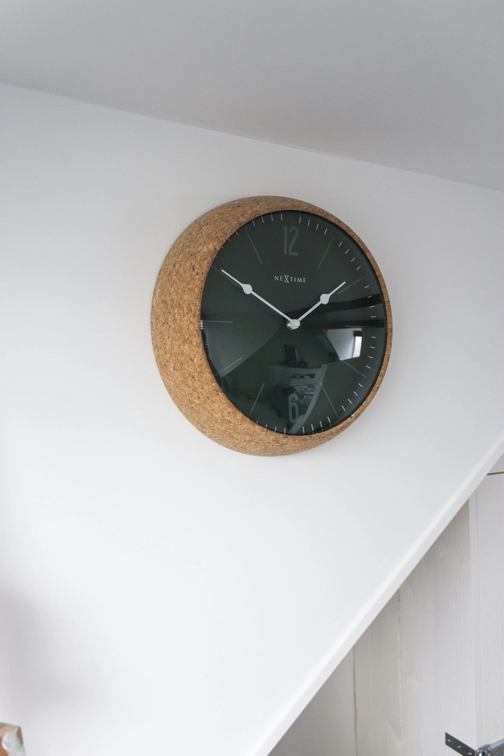 Zegar ścienny Cork 30 cm zielono-brązowy - Image 3
