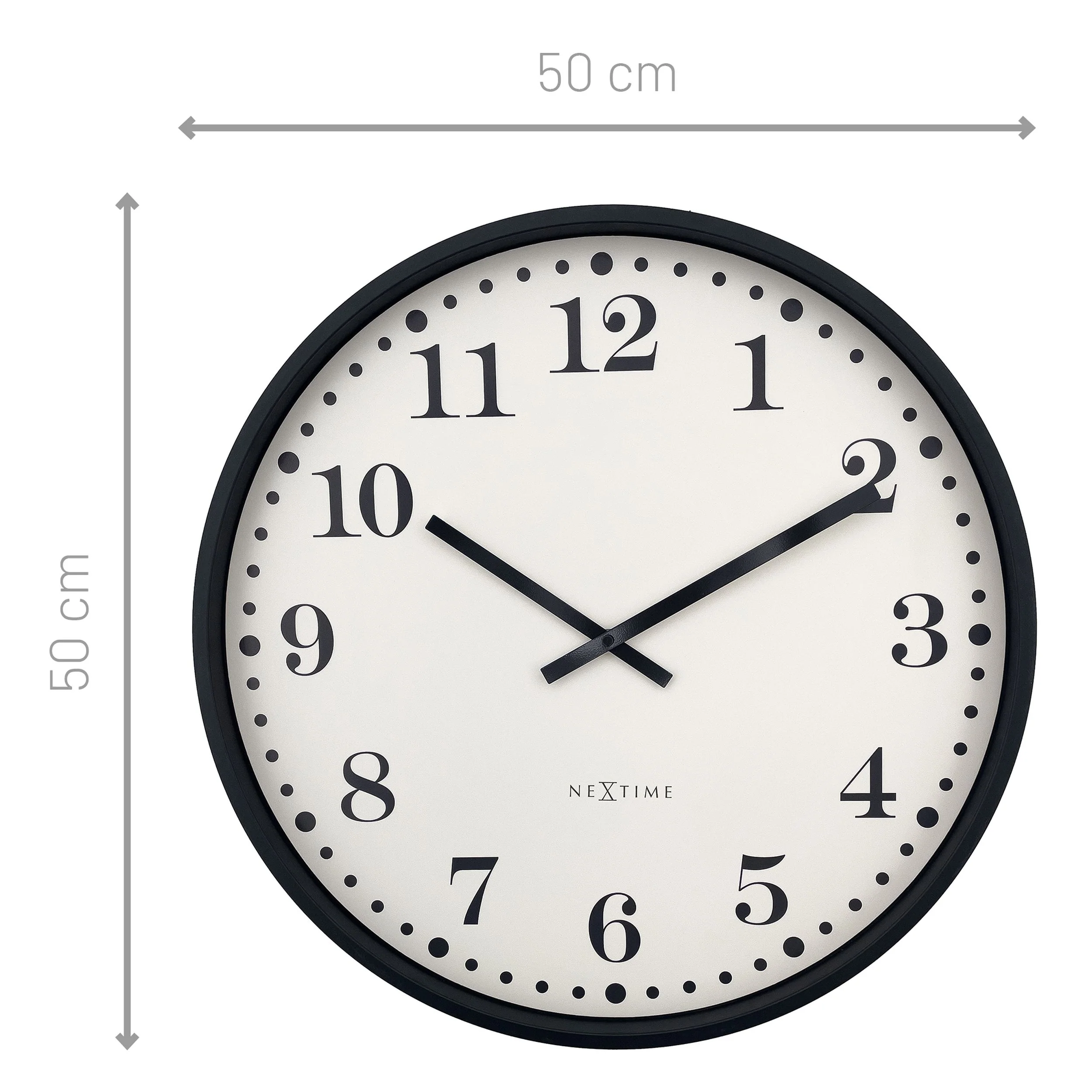 Zegar ścienny Dickens 50 cm kremowo-czarny - Image 10