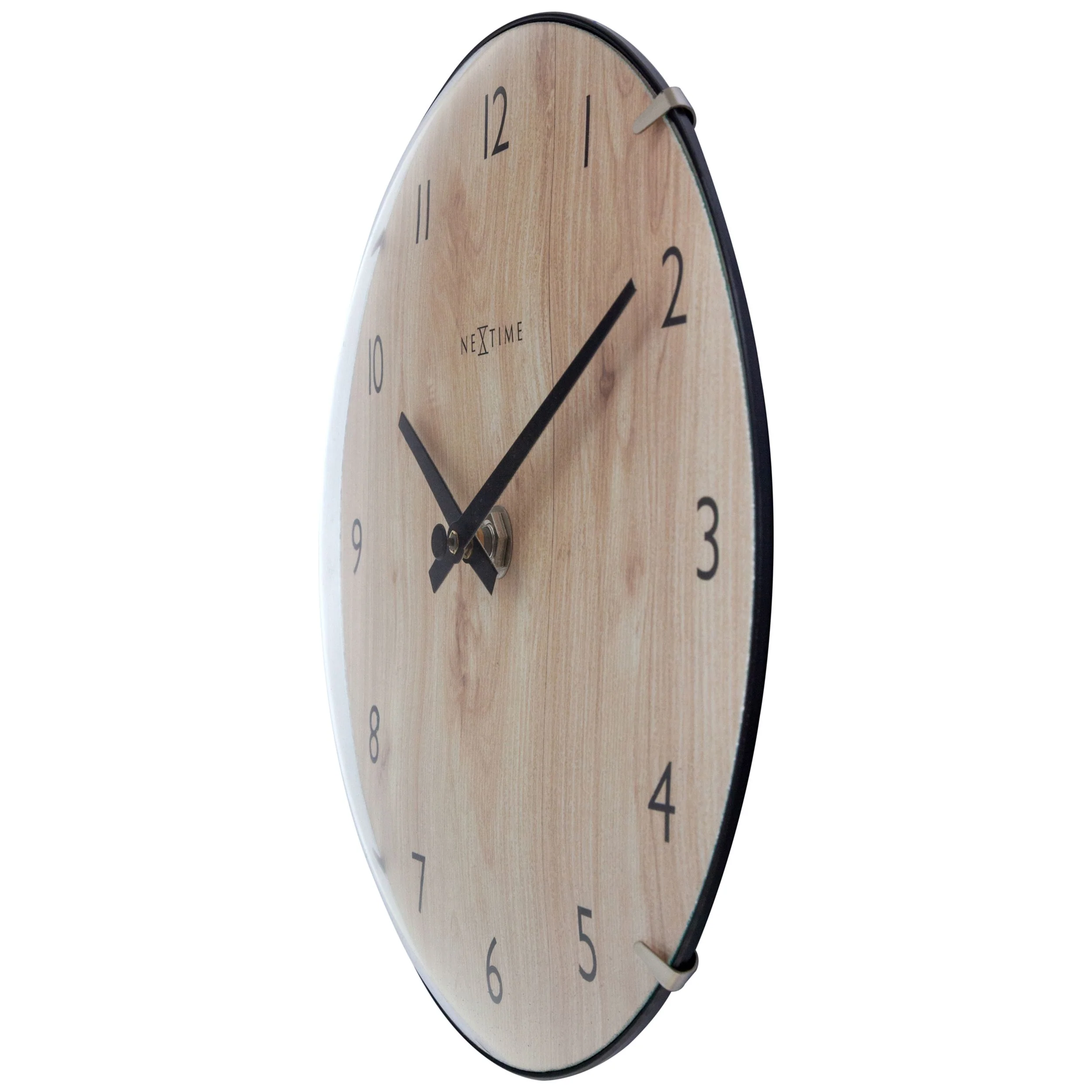 Zegar ścienny Edge Wood 20 cm jasnobrązowy - Image 6