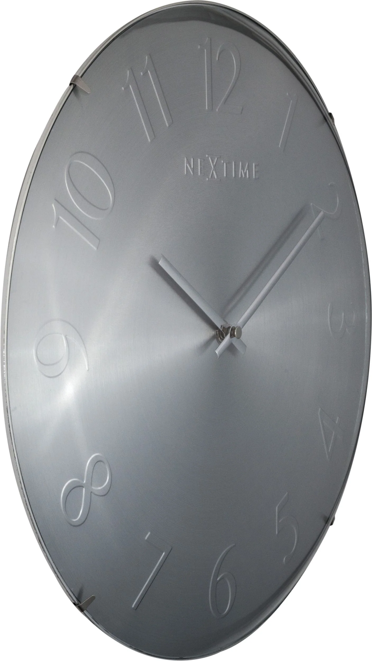 Zegar ścienny Elegant Dome 35 cm srebrny - Image 4