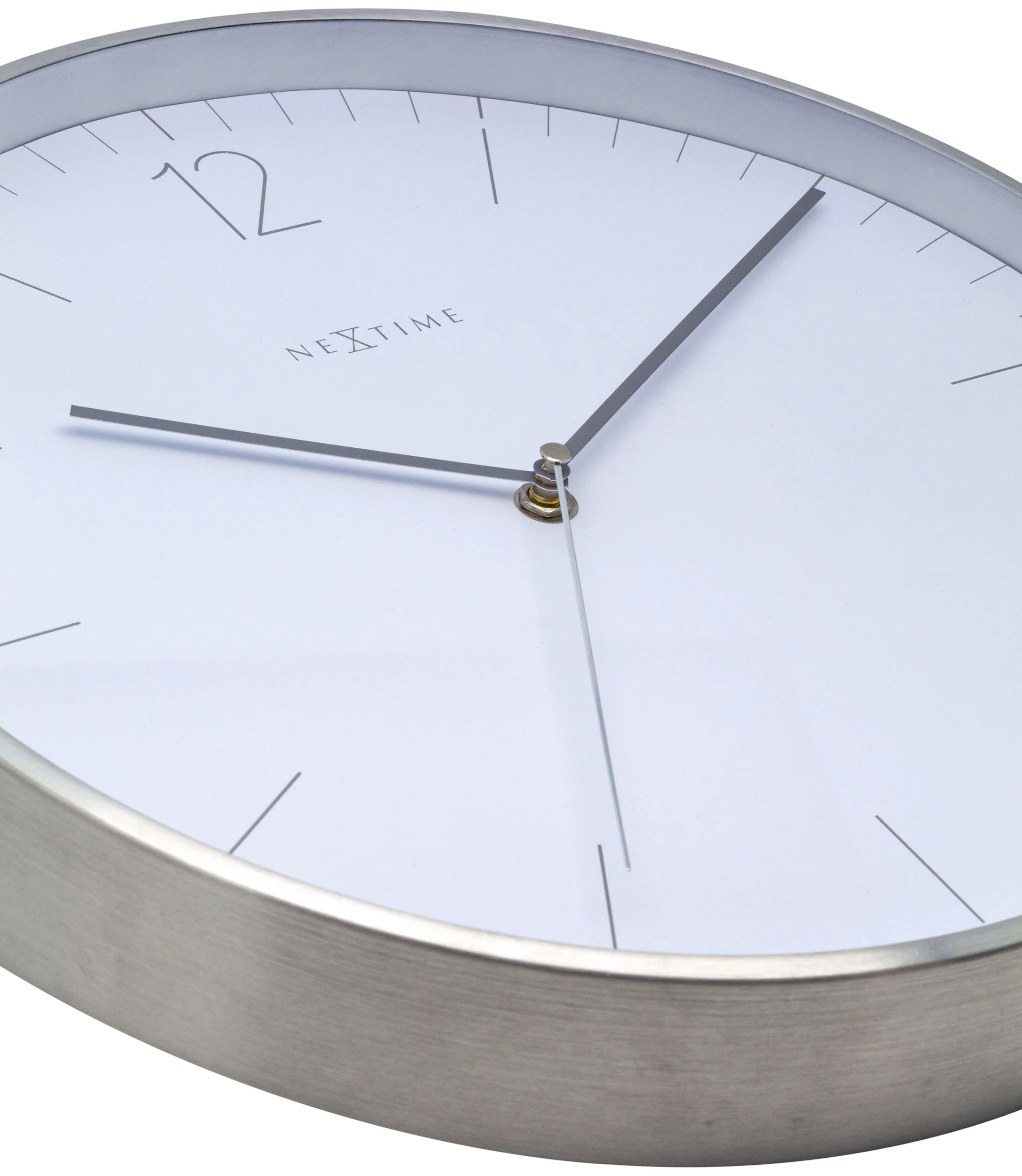 Zegar ścienny Essential 34 cm biało-srebrny - Image 10