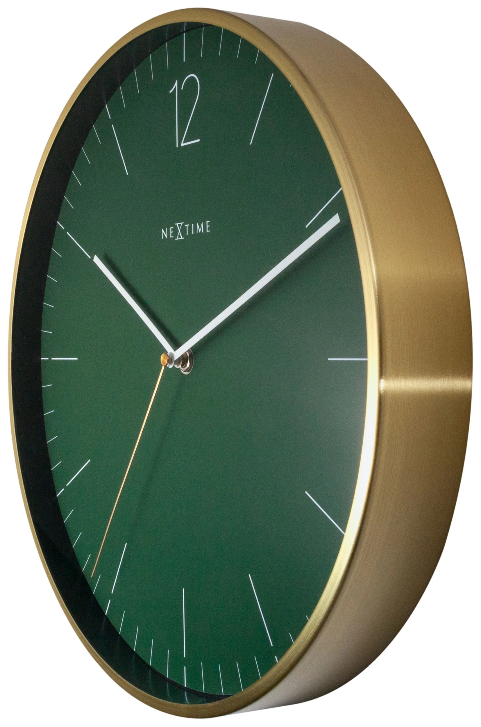 Zegar ścienny Essential 34 cm zielono-złoty - Image 5