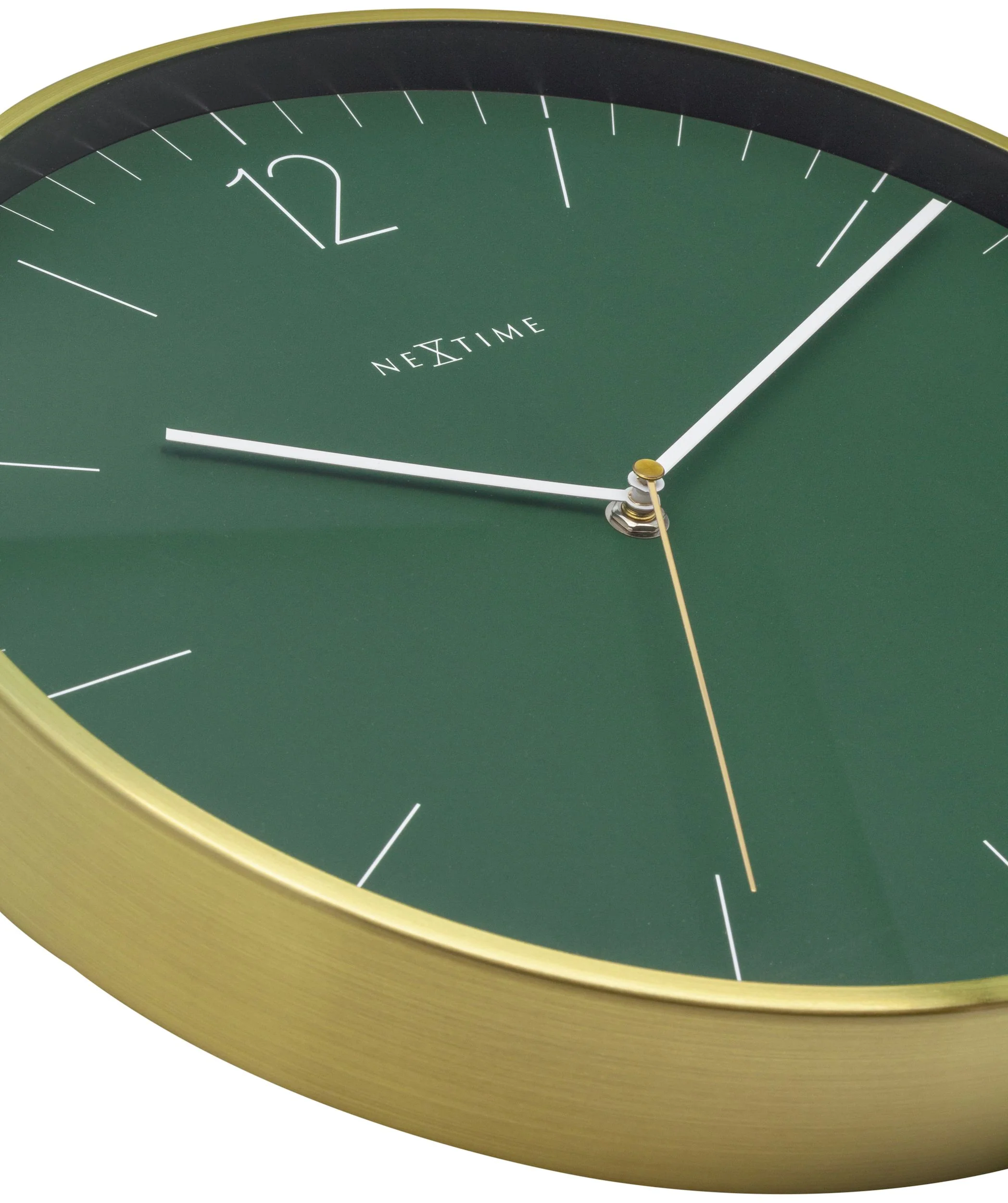 Zegar ścienny Essential 34 cm zielono-złoty - Image 6