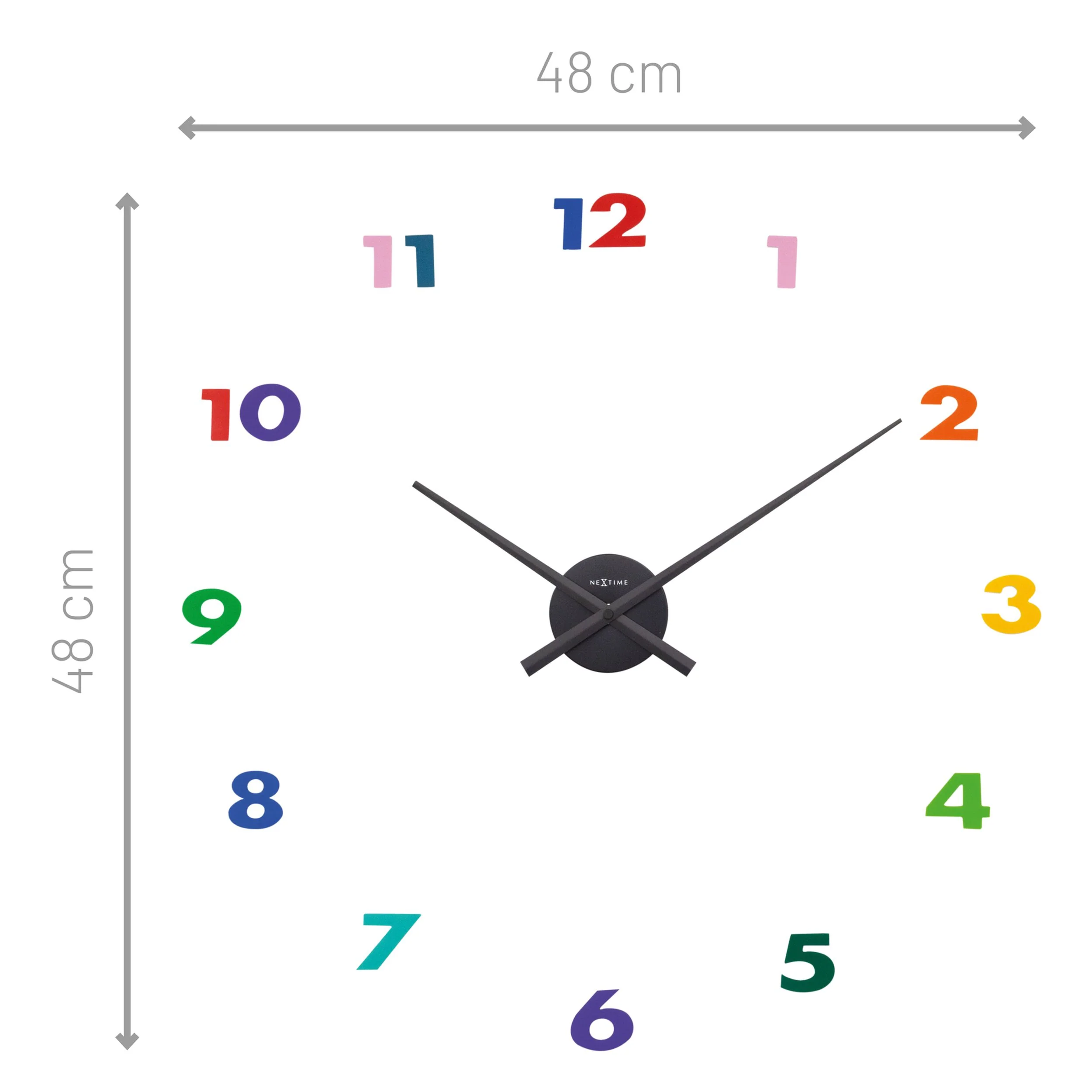 Zegar ścienny Hands 48 cm wielokolorowy - Image 14