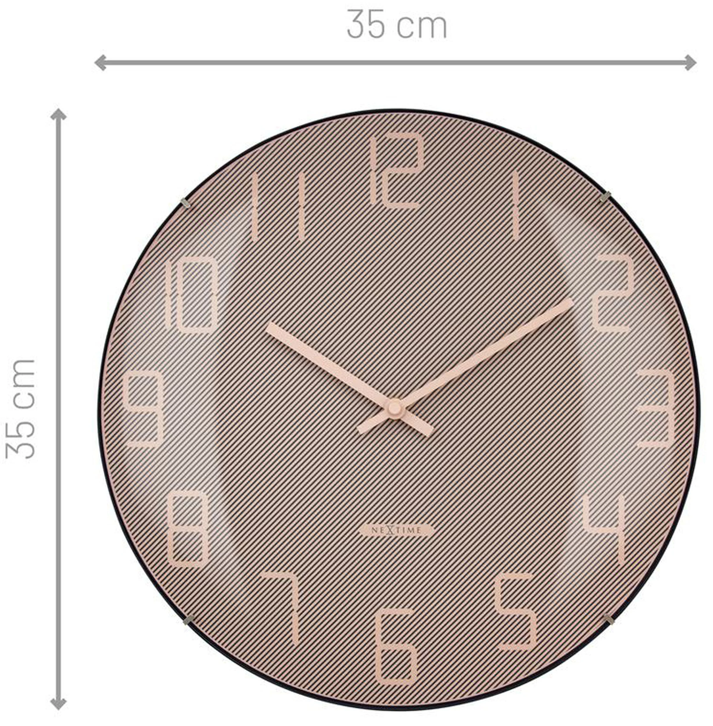 Zegar ścienny Shade średnica 35 cm różowy - Image 6