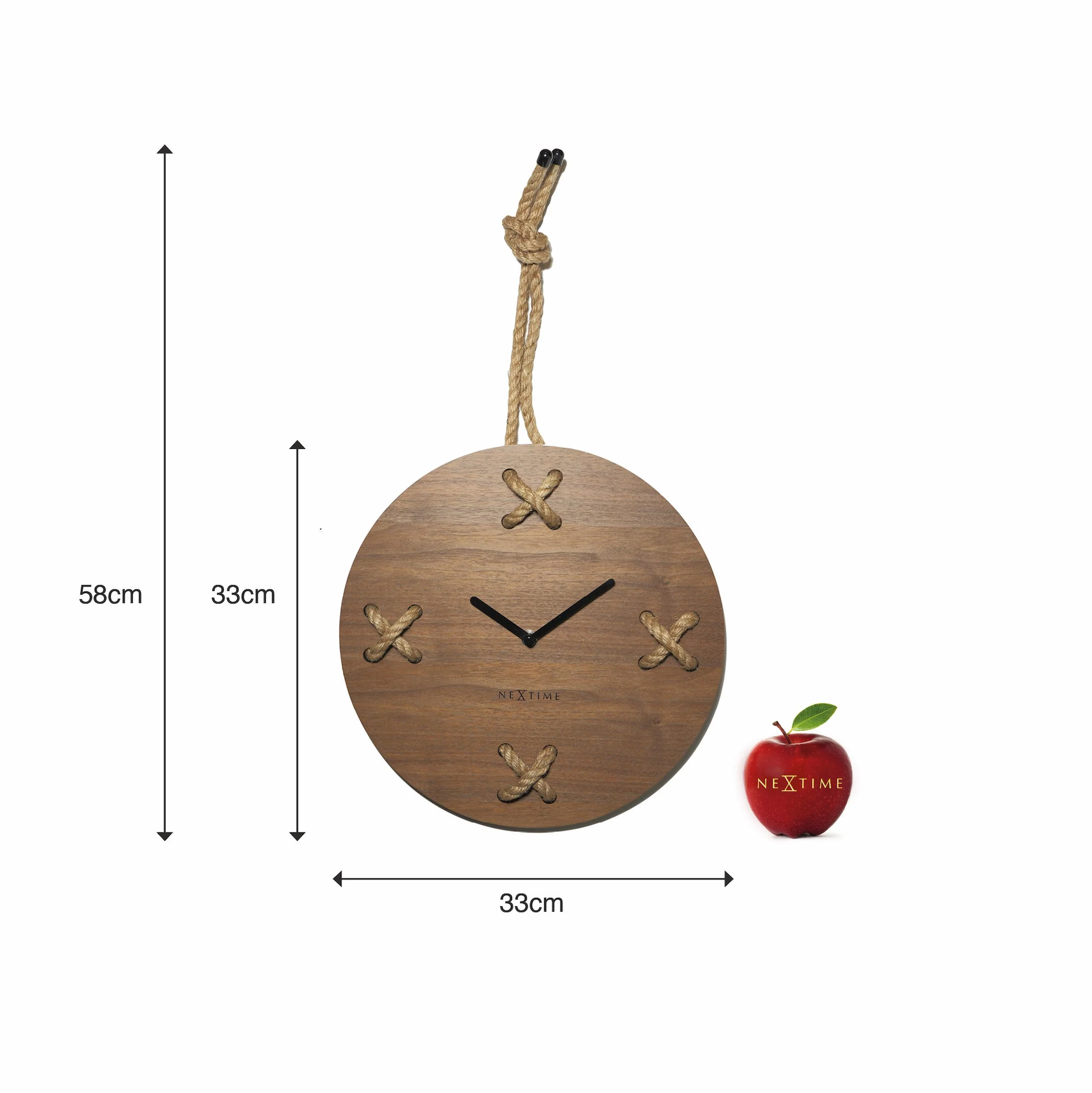 Zegar ścienny Stich 32 cm brązowy - Image 5