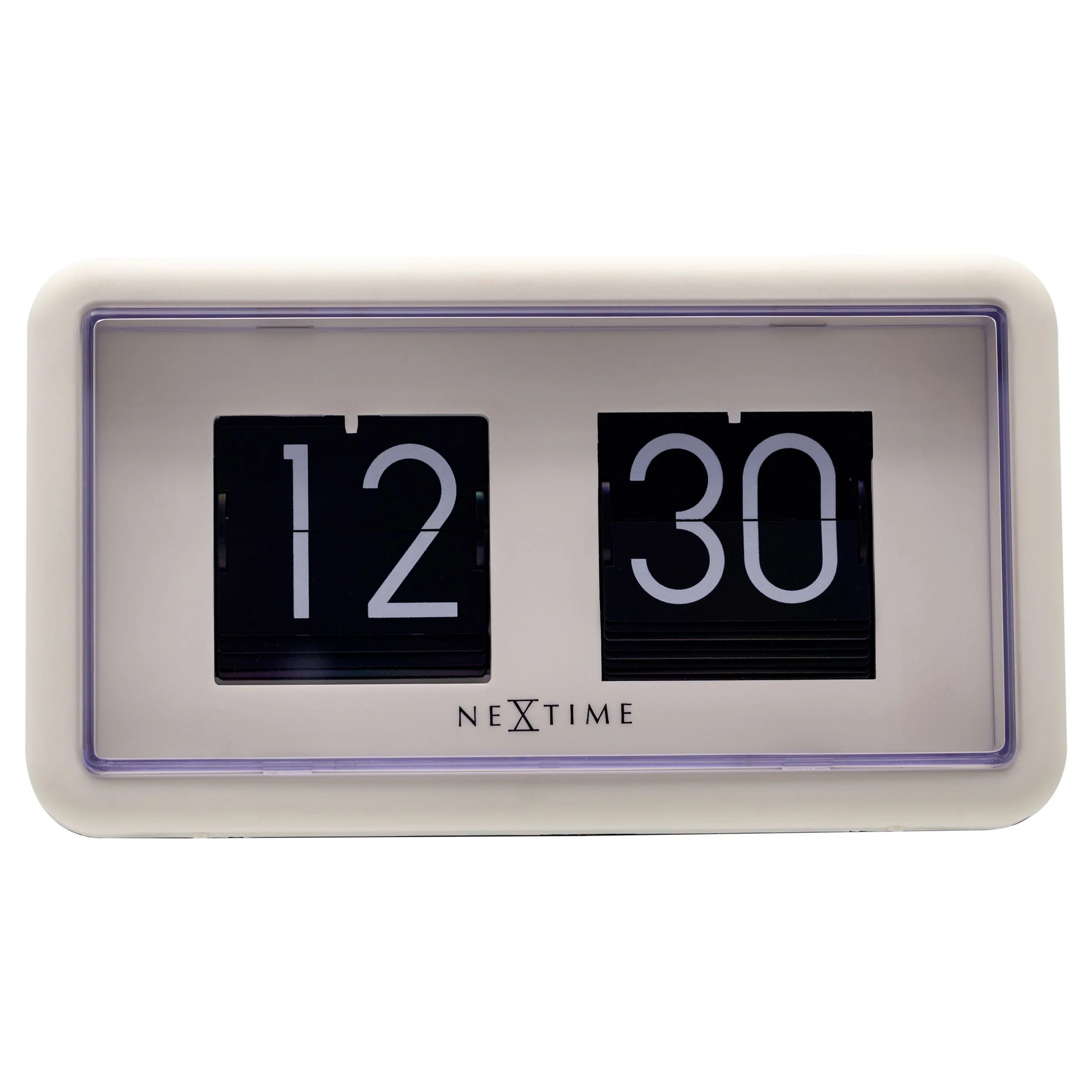 Zegar stojący Flip Clock 18x10 cm biały