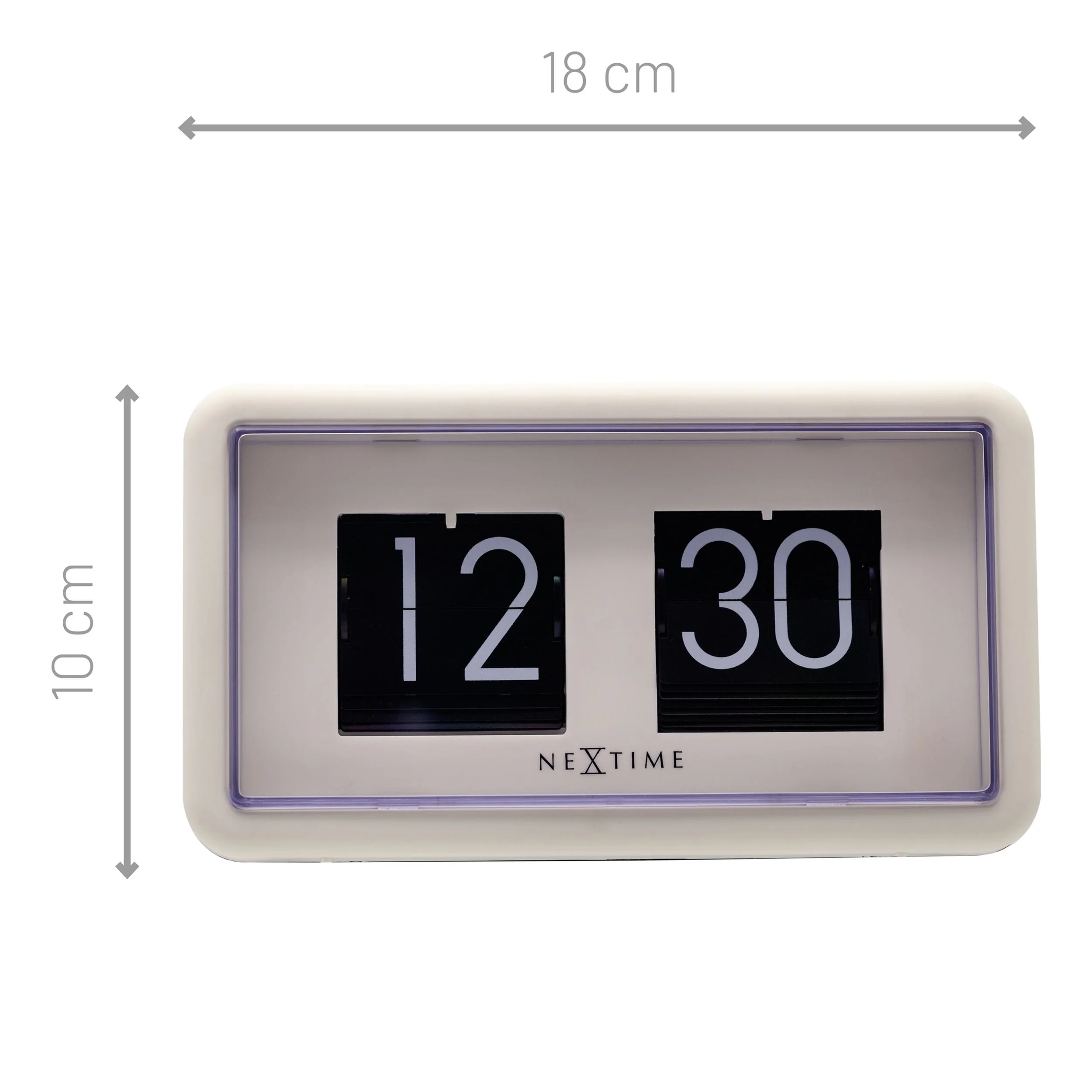 Zegar stojący Flip Clock 18x10 cm biały - Image 10