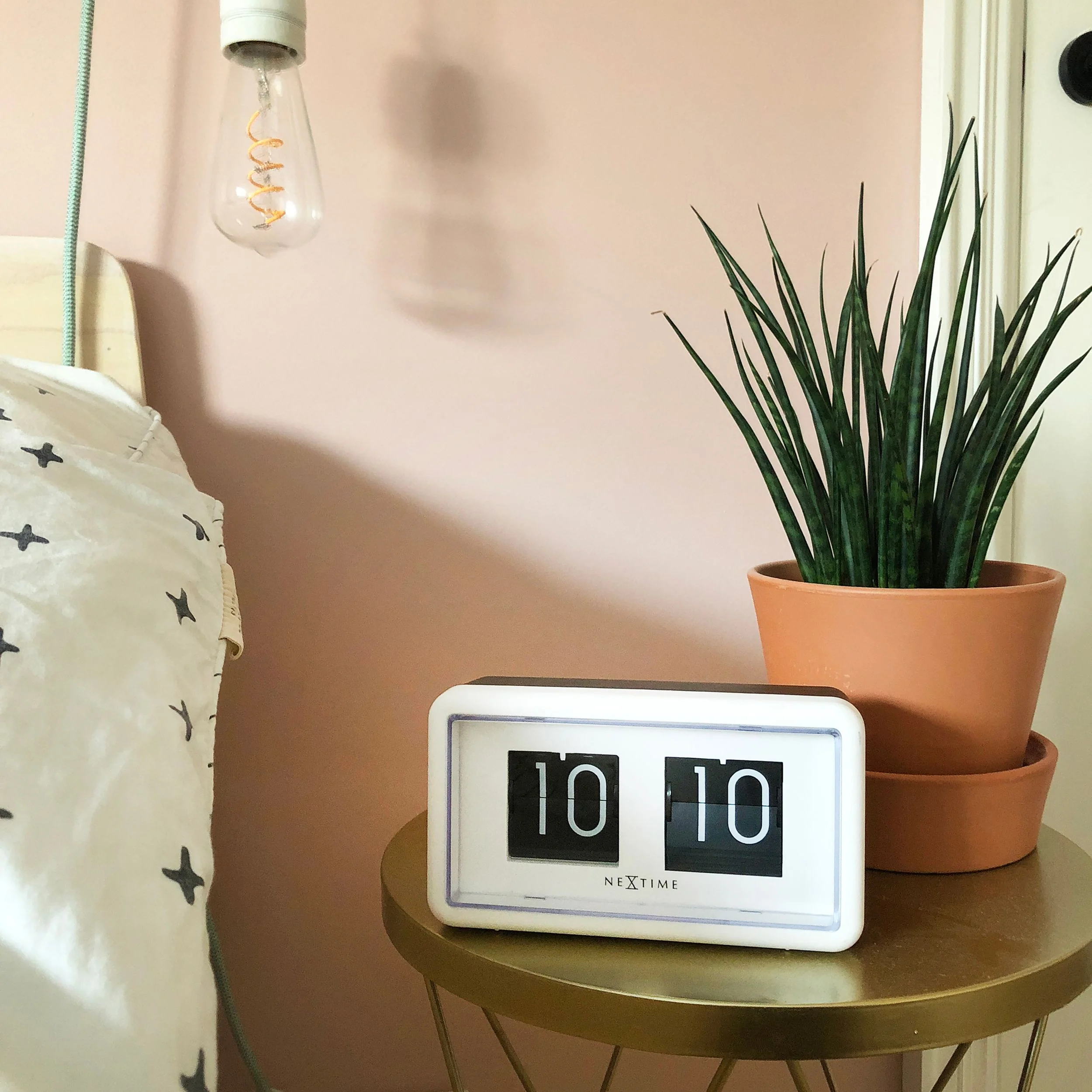 Zegar stojący Flip Clock 18x10 cm biały - Image 4