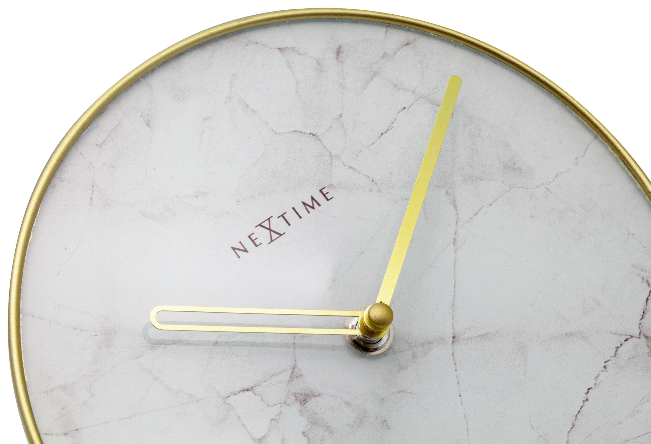 Zegar stojący Marble 20 cm biało-złoty - Image 7