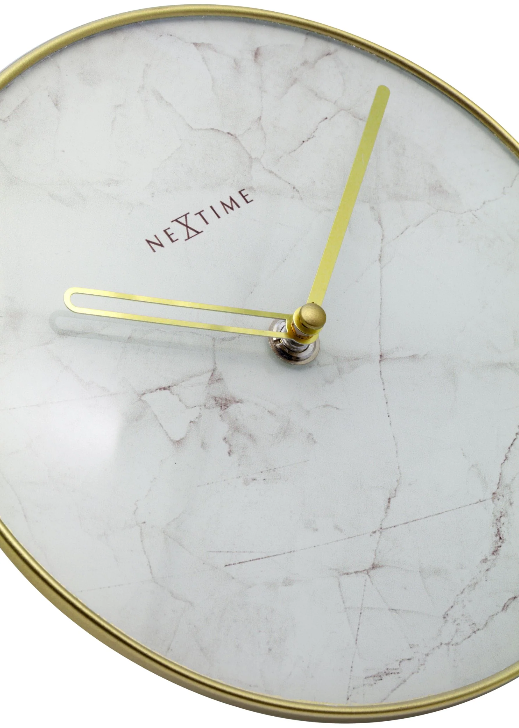 Zegar stojący Marble 20 cm biało-złoty - Image 8