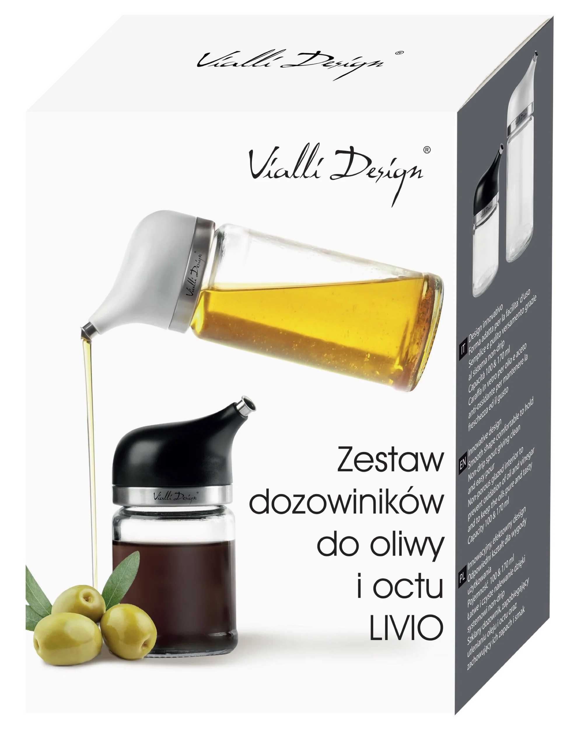 Zestaw 2 dozowników do oliwy i octu Livio - Image 5