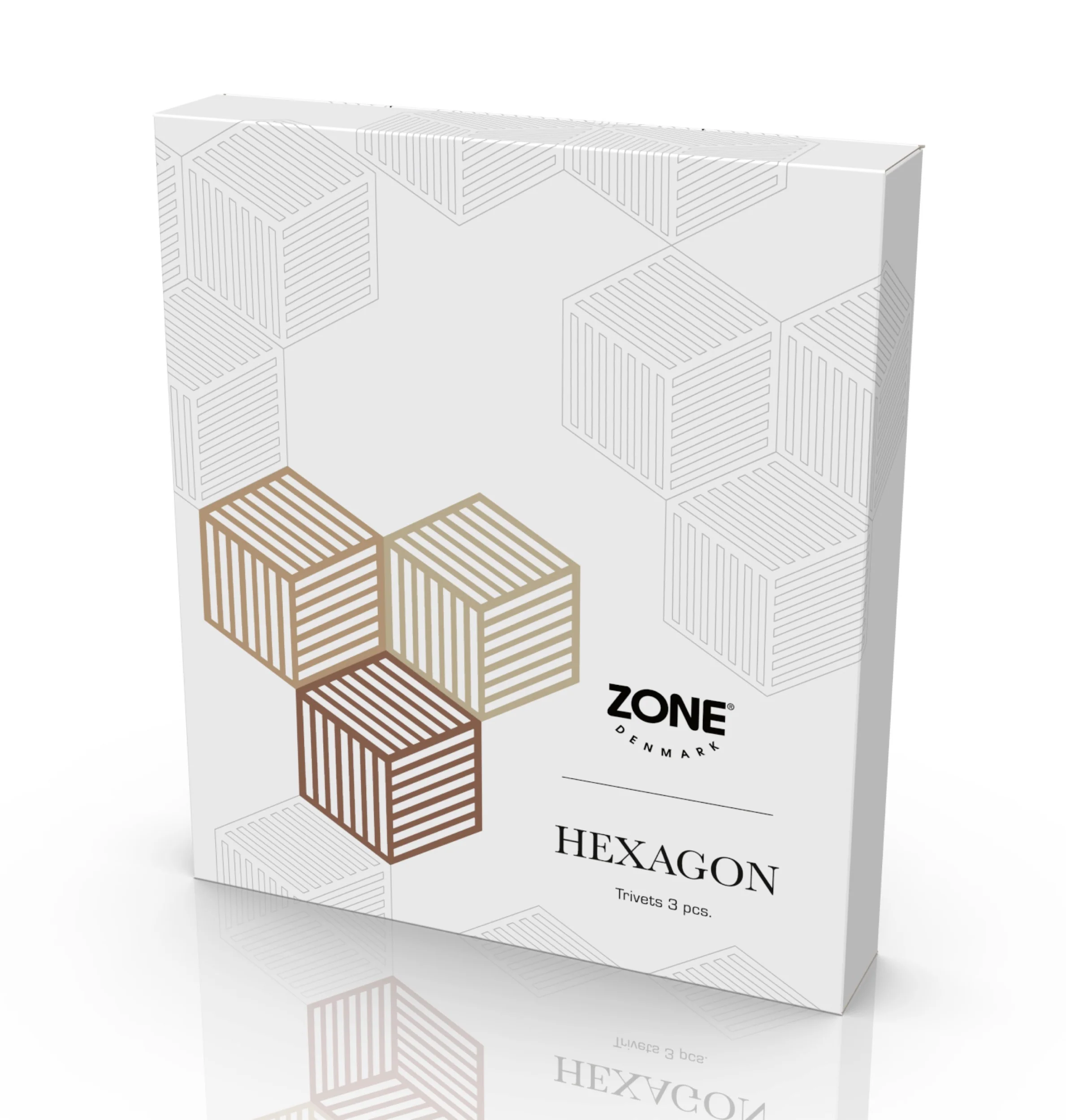 Zestaw 3 podkładek ochronnych Hexagon kolorowe - Image 7
