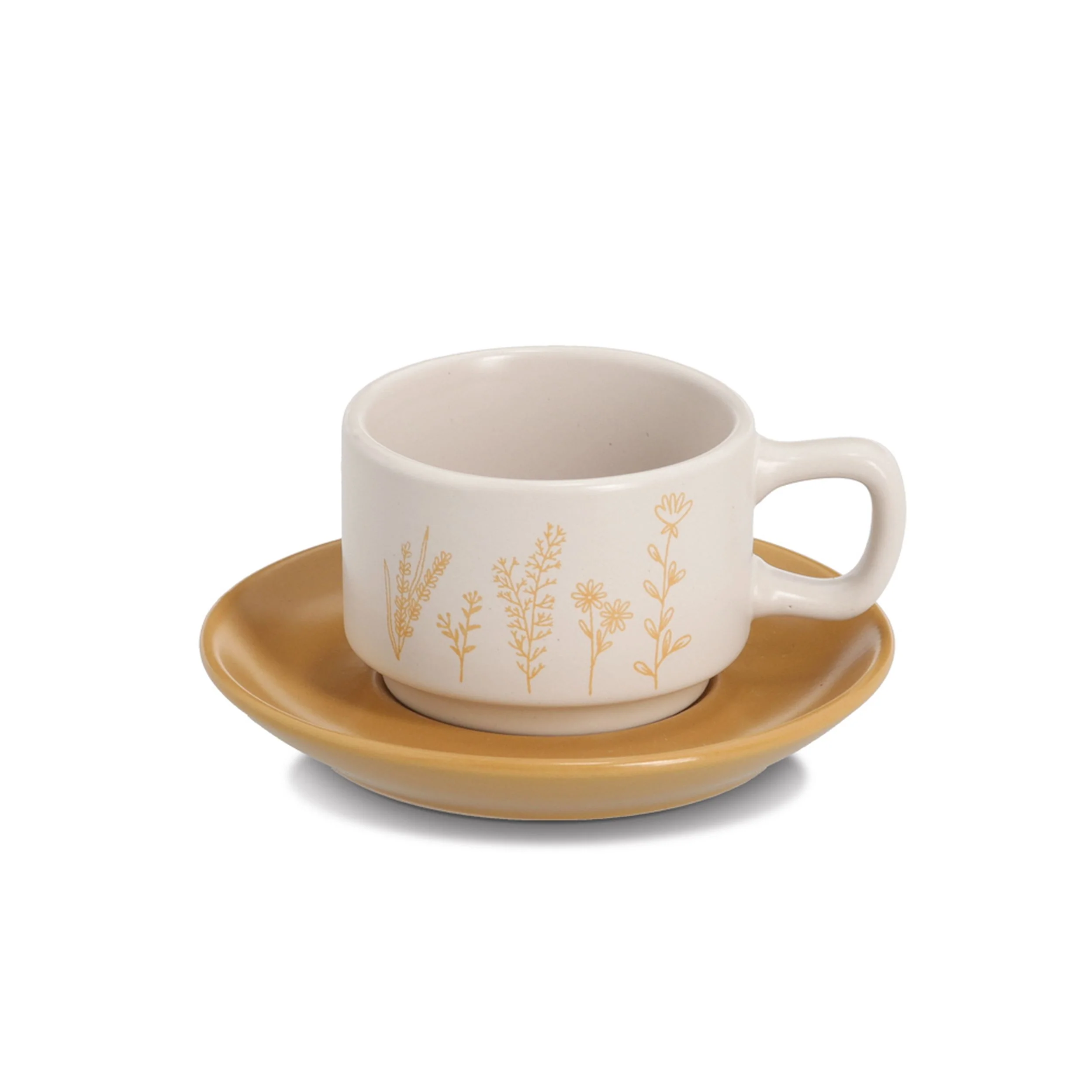 Zestaw 4 filiżanek do espresso Daugha wielokolorowe - Image 3