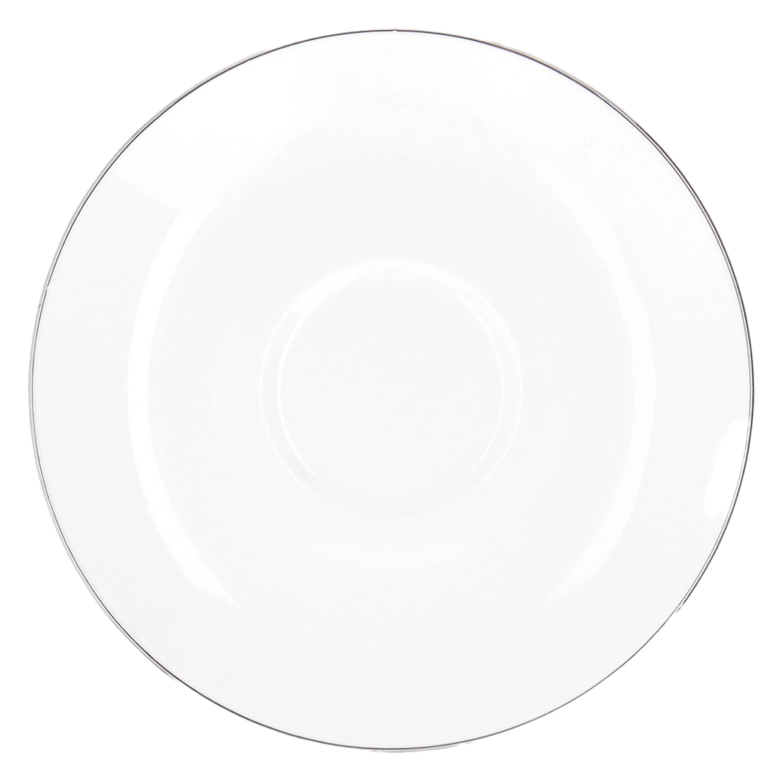 Zestaw 6 filiżanek porcelanowych City biało-srebrne - Image 6