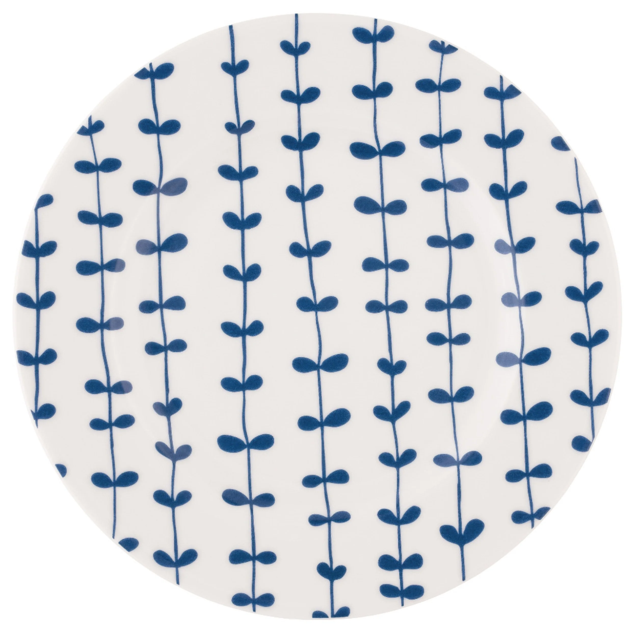 Zestaw 6 talerzy płytkich porcelanowych Scandy Blue 19 cm biało-niebieskie - Image 2