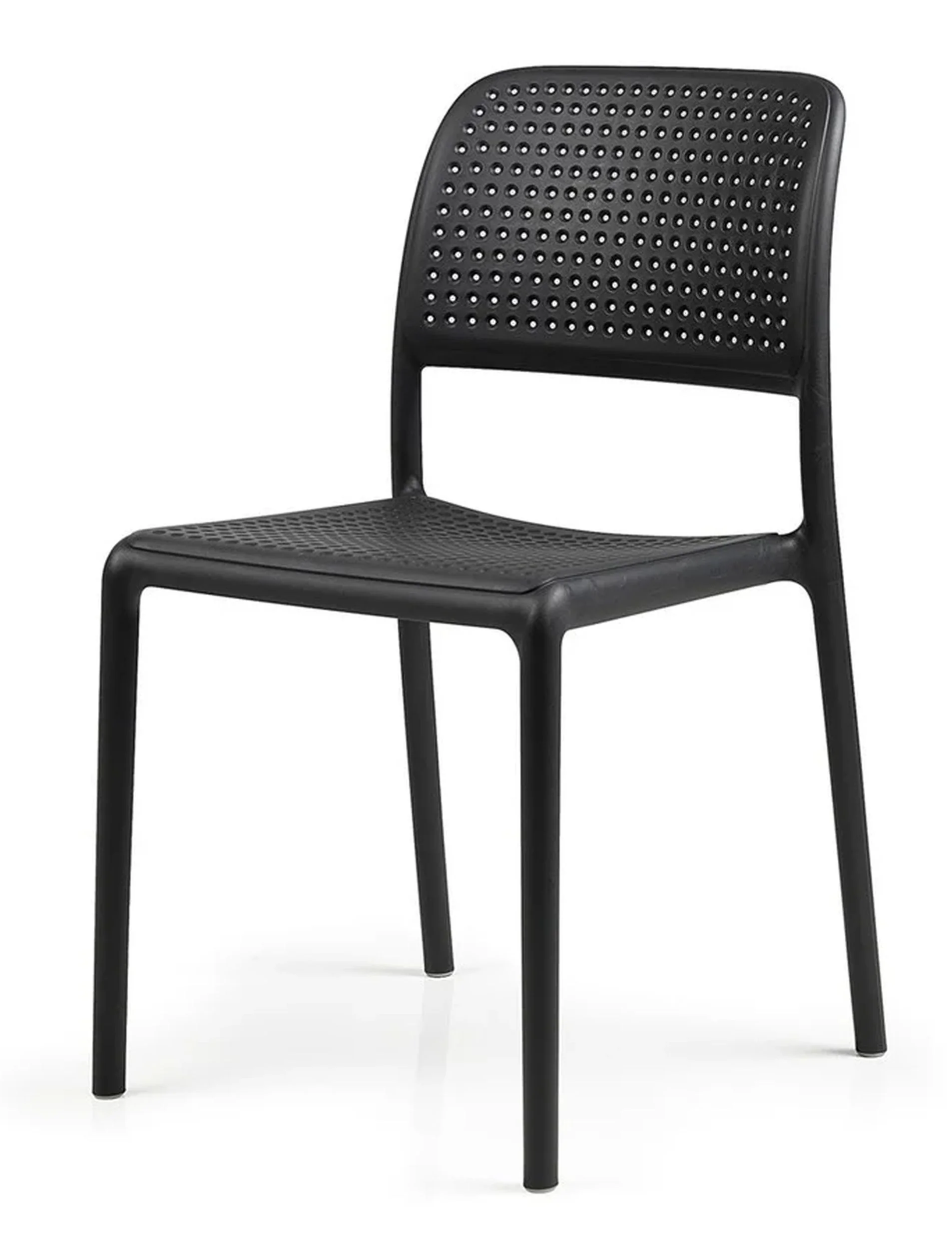 Zestaw balkonowy okrągły stół Spritz 60 cm i 2 krzesła Bora Nardi z certyfikowanego tworzywa antracytowy - Image 2