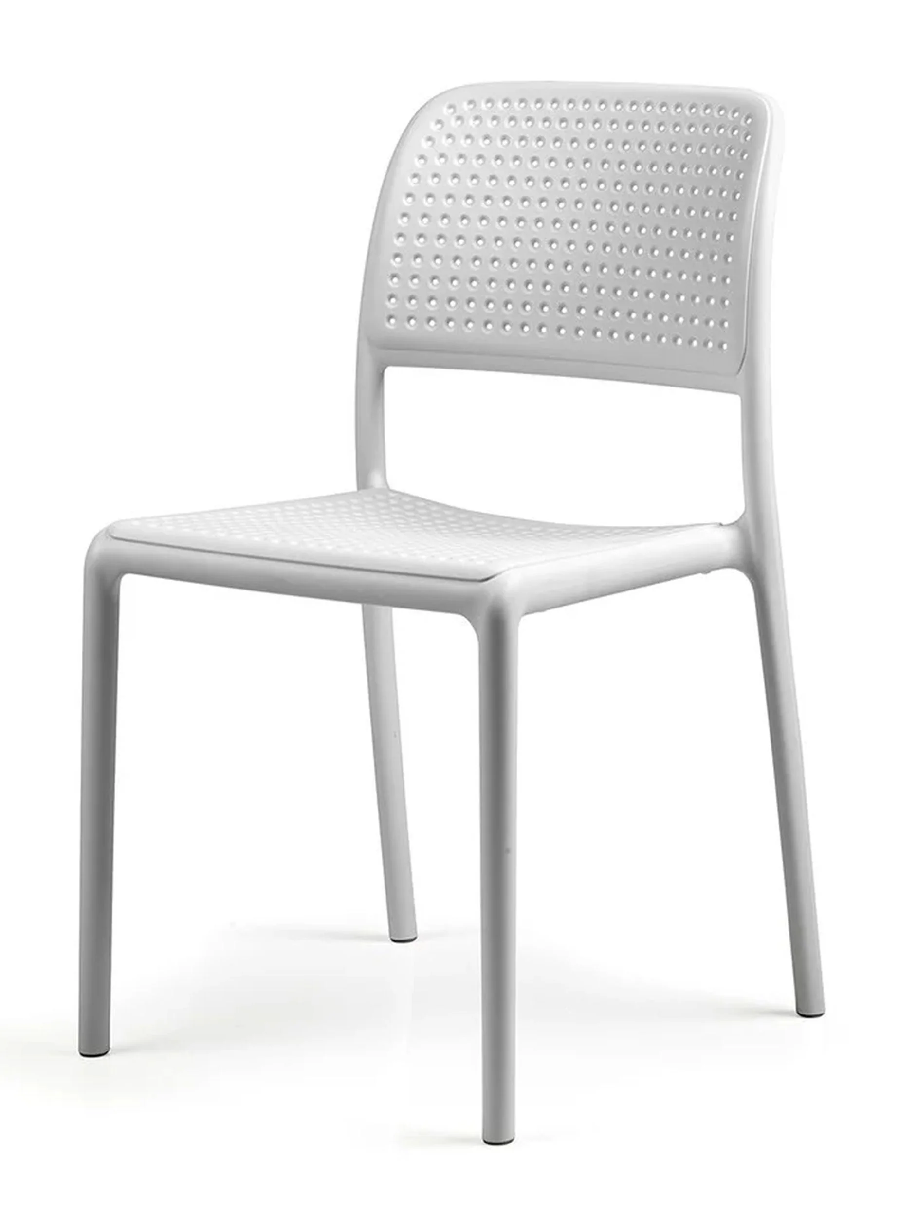 Zestaw balkonowy okrągły stół Spritz 60 cm i 2 krzesła Bora Nardi z certyfikowanego tworzywa biały - Image 4