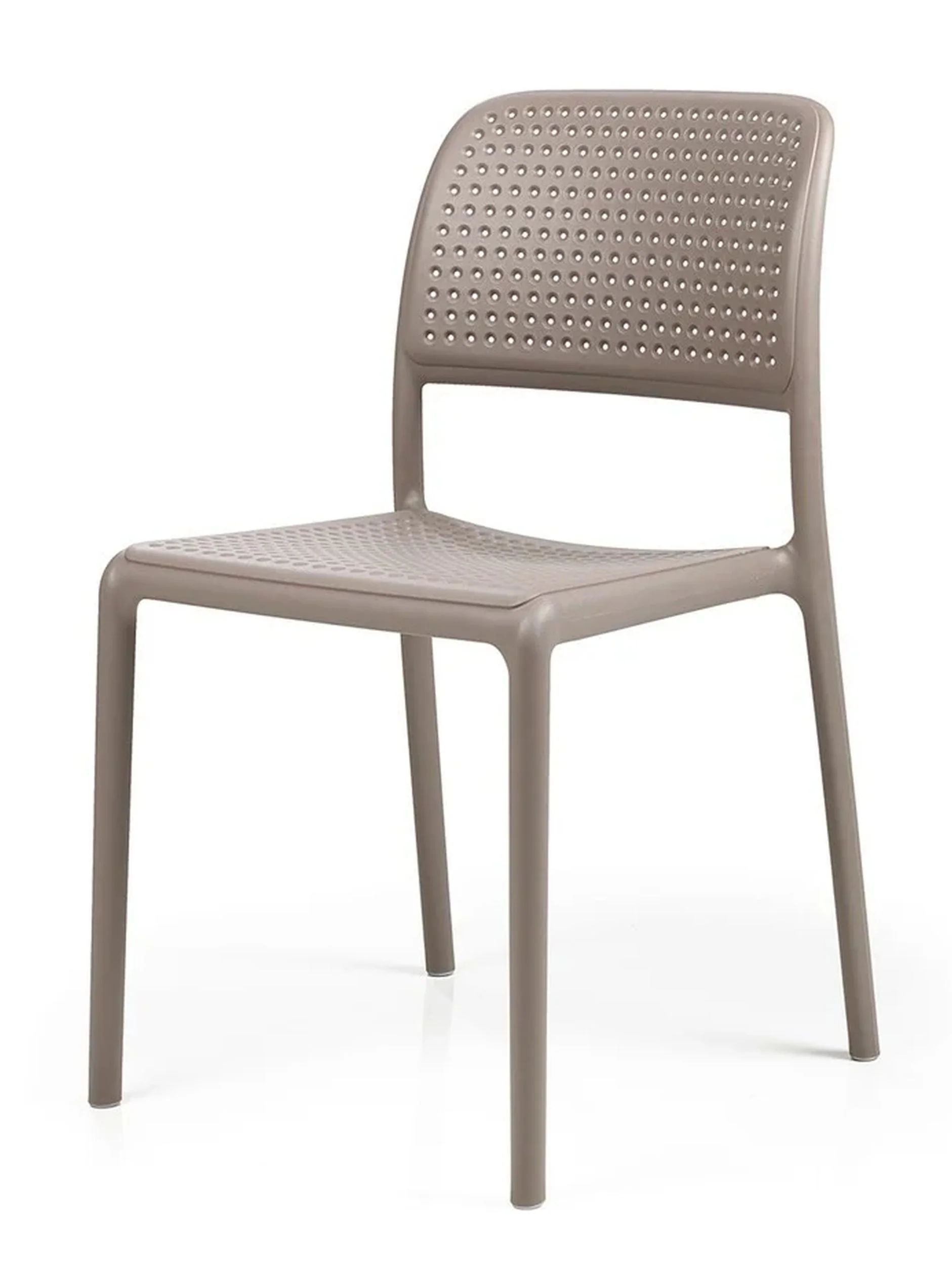 Zestaw balkonowy okrągły stół Step 60 cm i 2 krzesła Bora Nardi z certyfikowanego tworzywa brązowy - Image 2