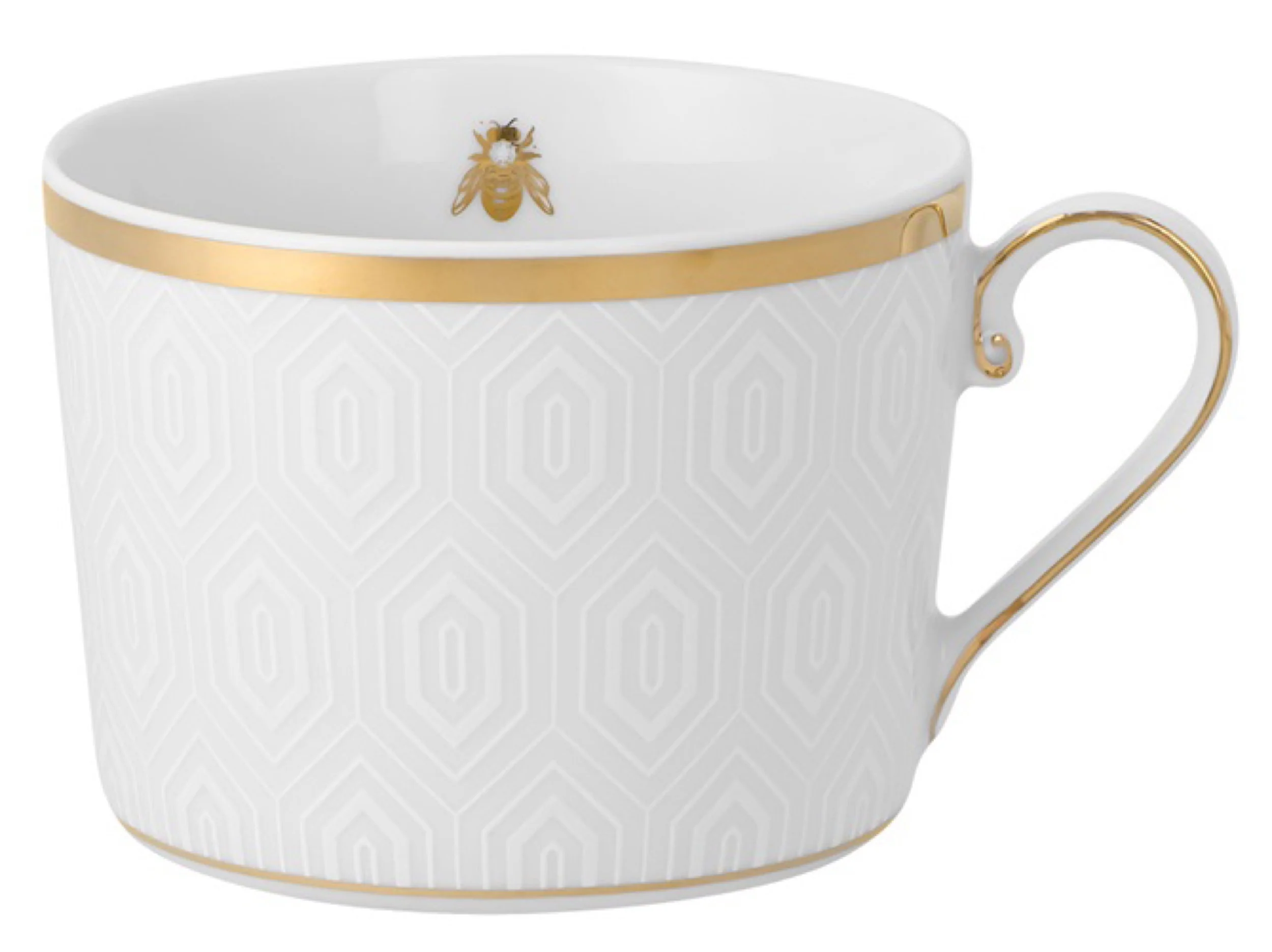 Zestaw do kawy dla 1 os. porcelanowy Jenny biało-złoty - Image 2