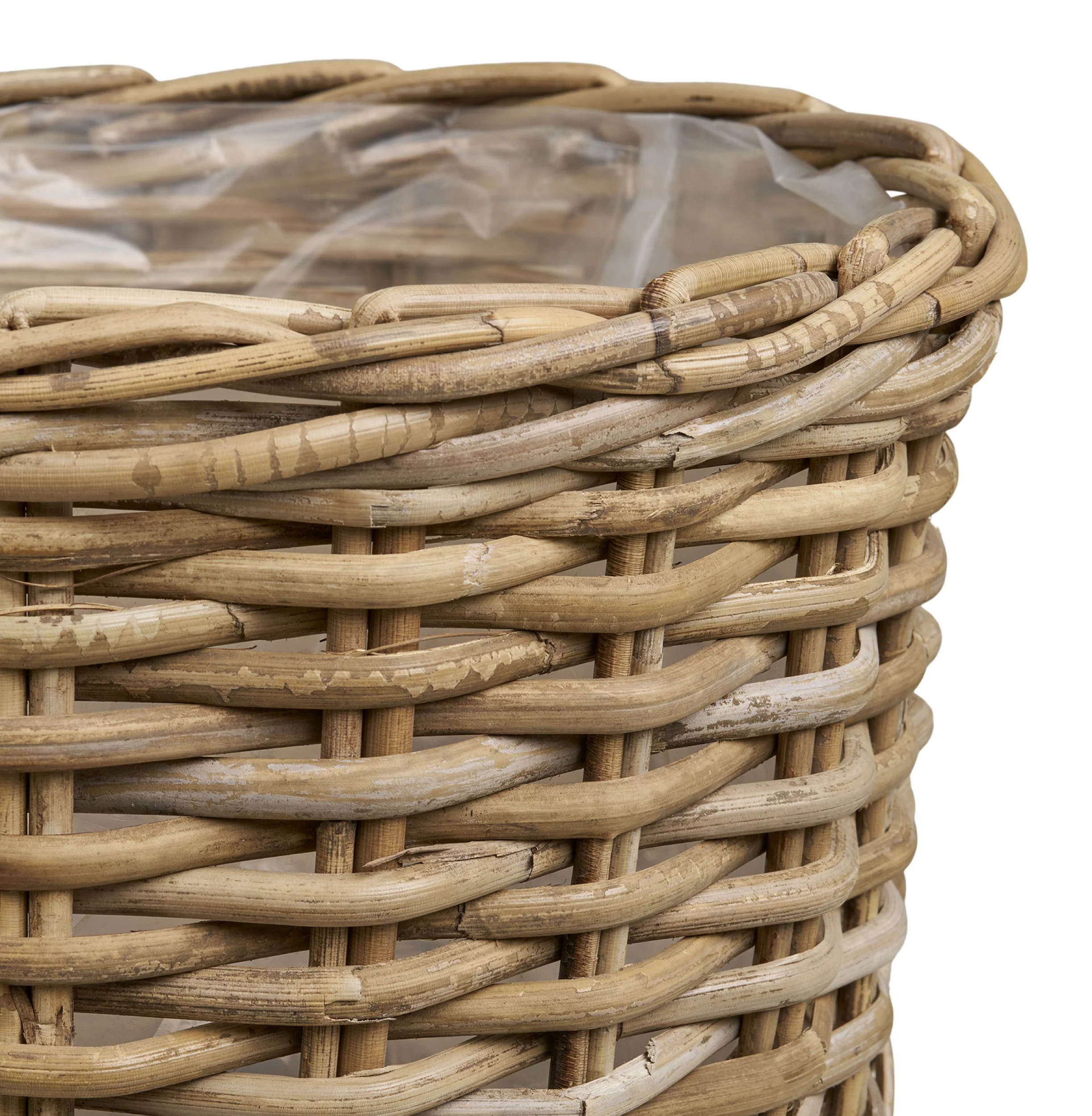 Zestaw 2 koszy Kalak kubu rattan naturalne - Image 3