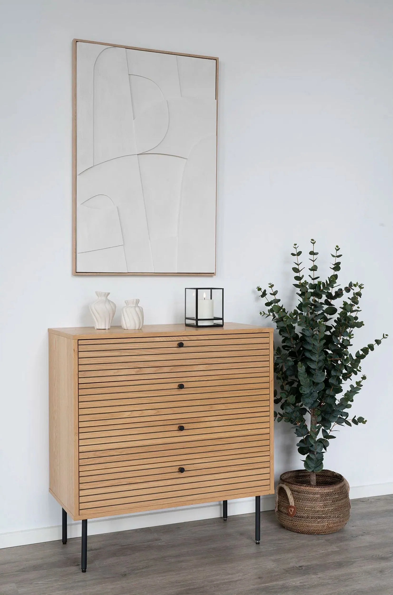 Zestaw 2 wazonów Greteet ceramiczne białe - Image 3